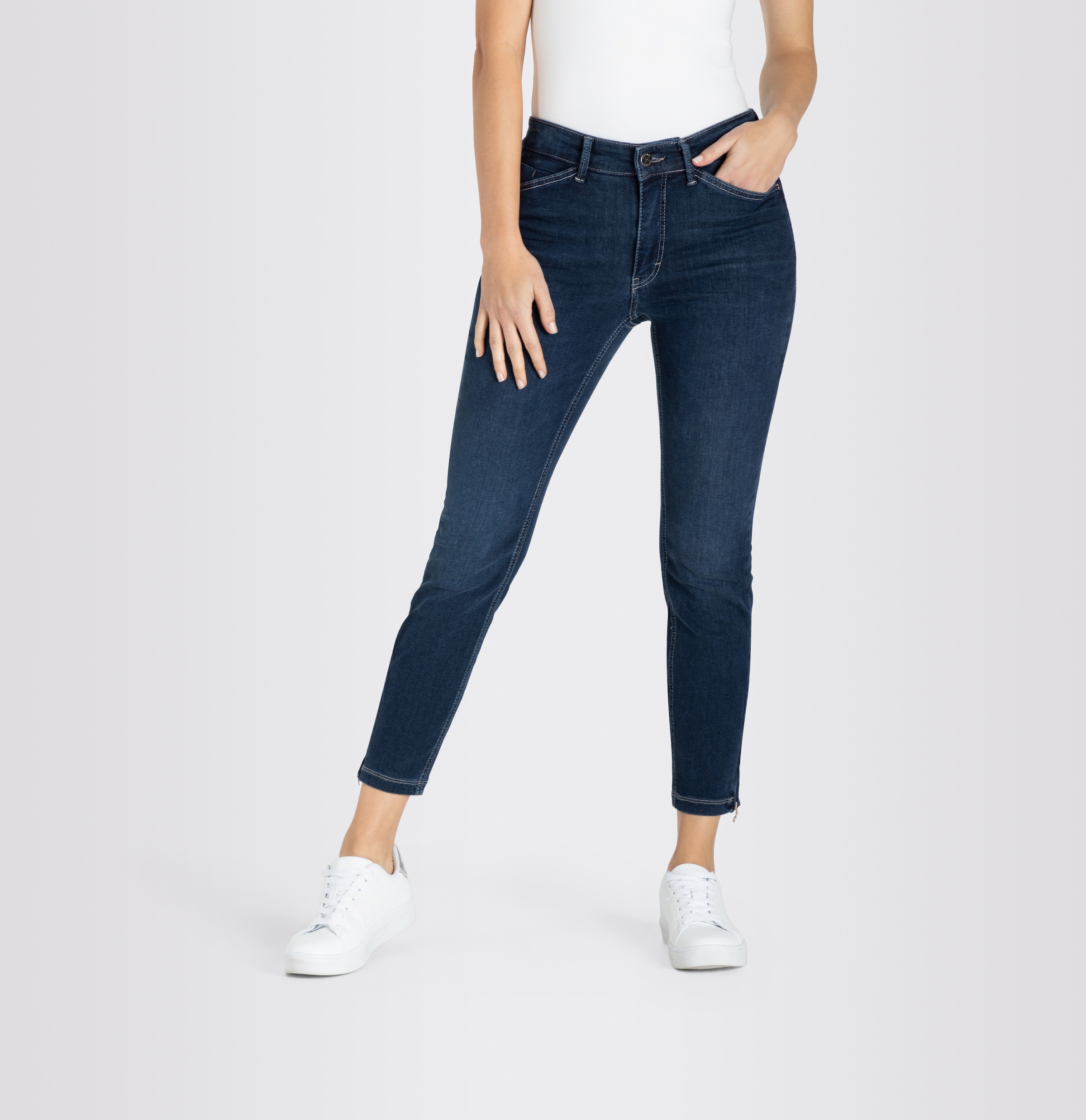MAC 7/8-Jeans »Dream Chic«, verkürzte Form mit Reissverschluss