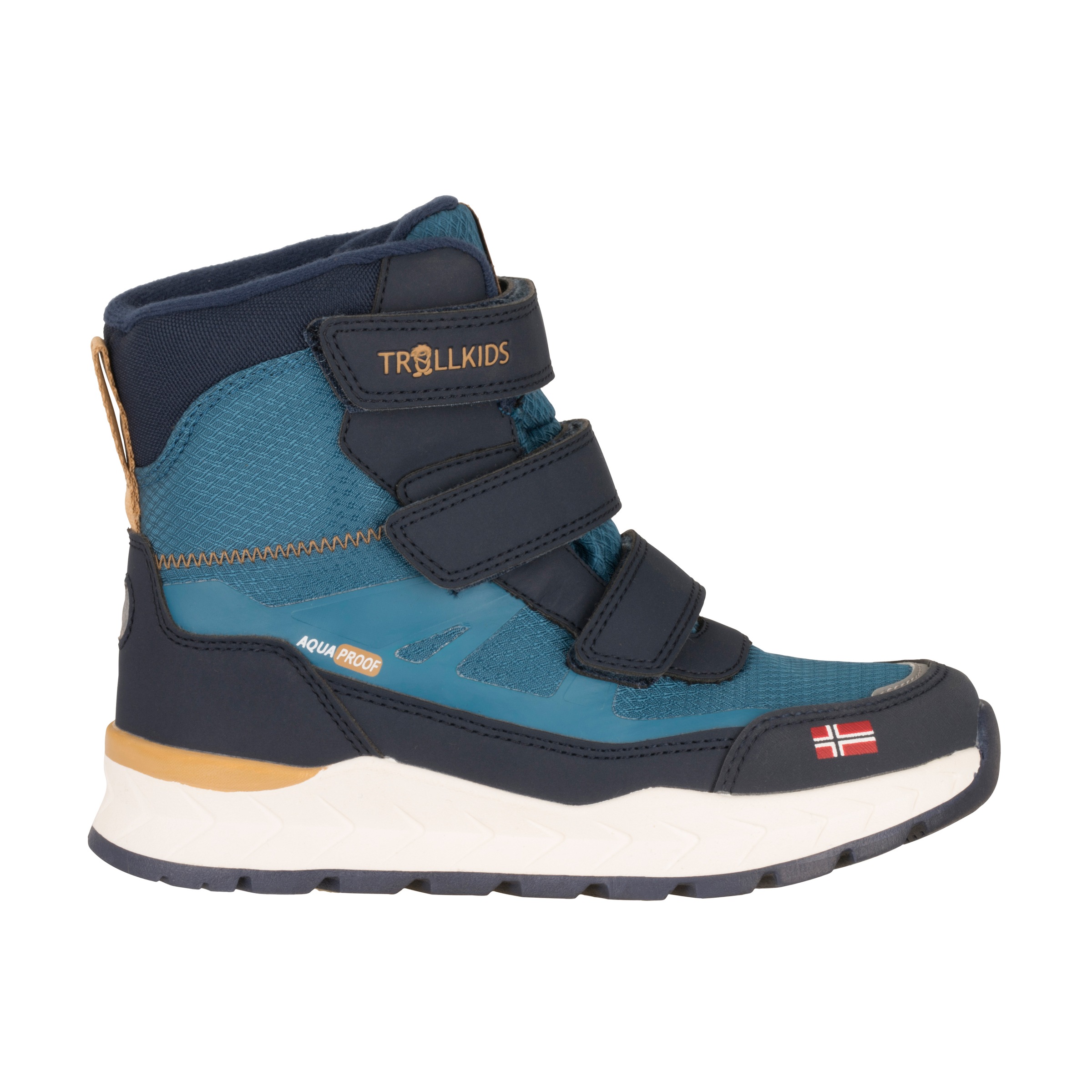 TROLLKIDS Winterstiefel »KIDS RAULAND WINTER BOOTS«, wasserdicht, Klettverschluss, reflektierende Details