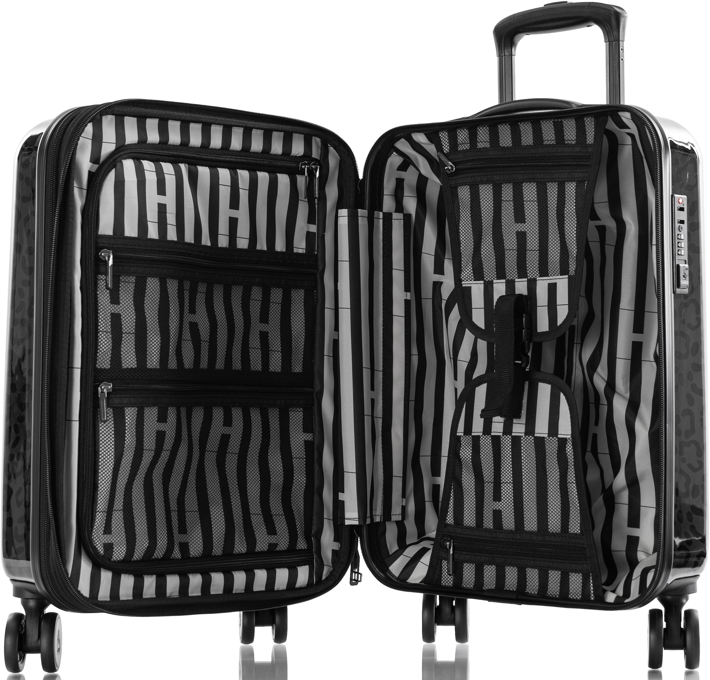 Heys Hartschalen-Trolley »Leopard, 53 cm«, 4 Rollen, Heys x Joachim Llambi Handgepäck-Koffer Reisegepäck