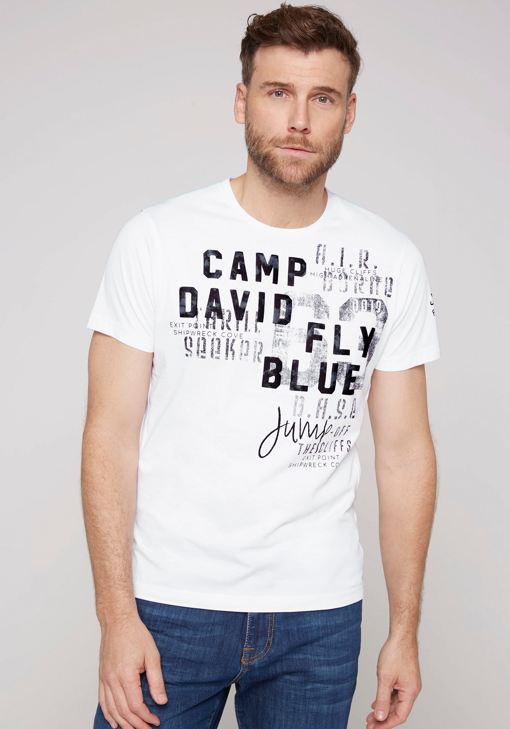 CAMP | kaufen mit Jelmoli-Versand Puff-Print-Details online DAVID T-Shirt,
