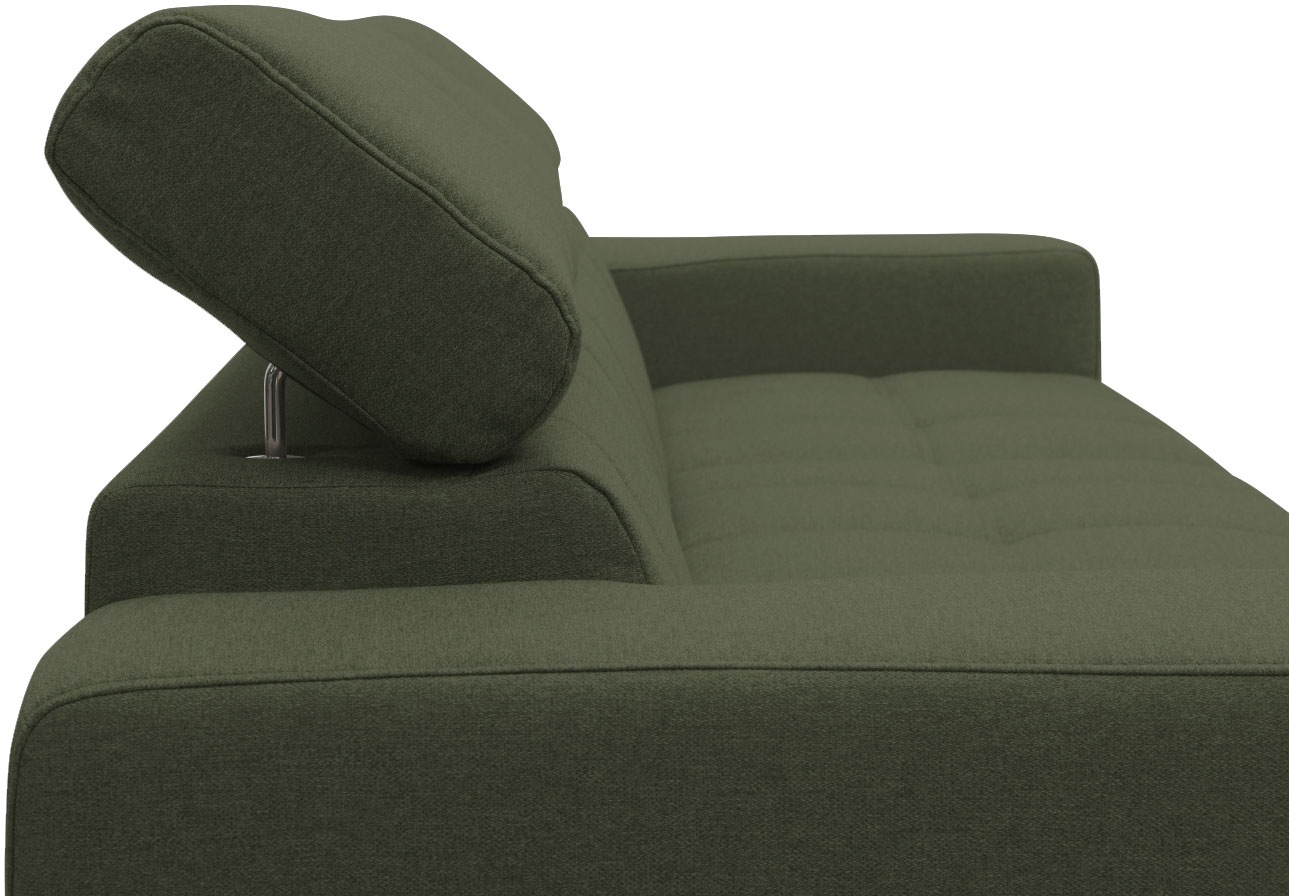 DOMO collection 2-Sitzer »Trento, mit Kufenfuss oder Einzelfuss«, wahlweise mit Kopfteilverstellung und in zwei Grössen erhältlich