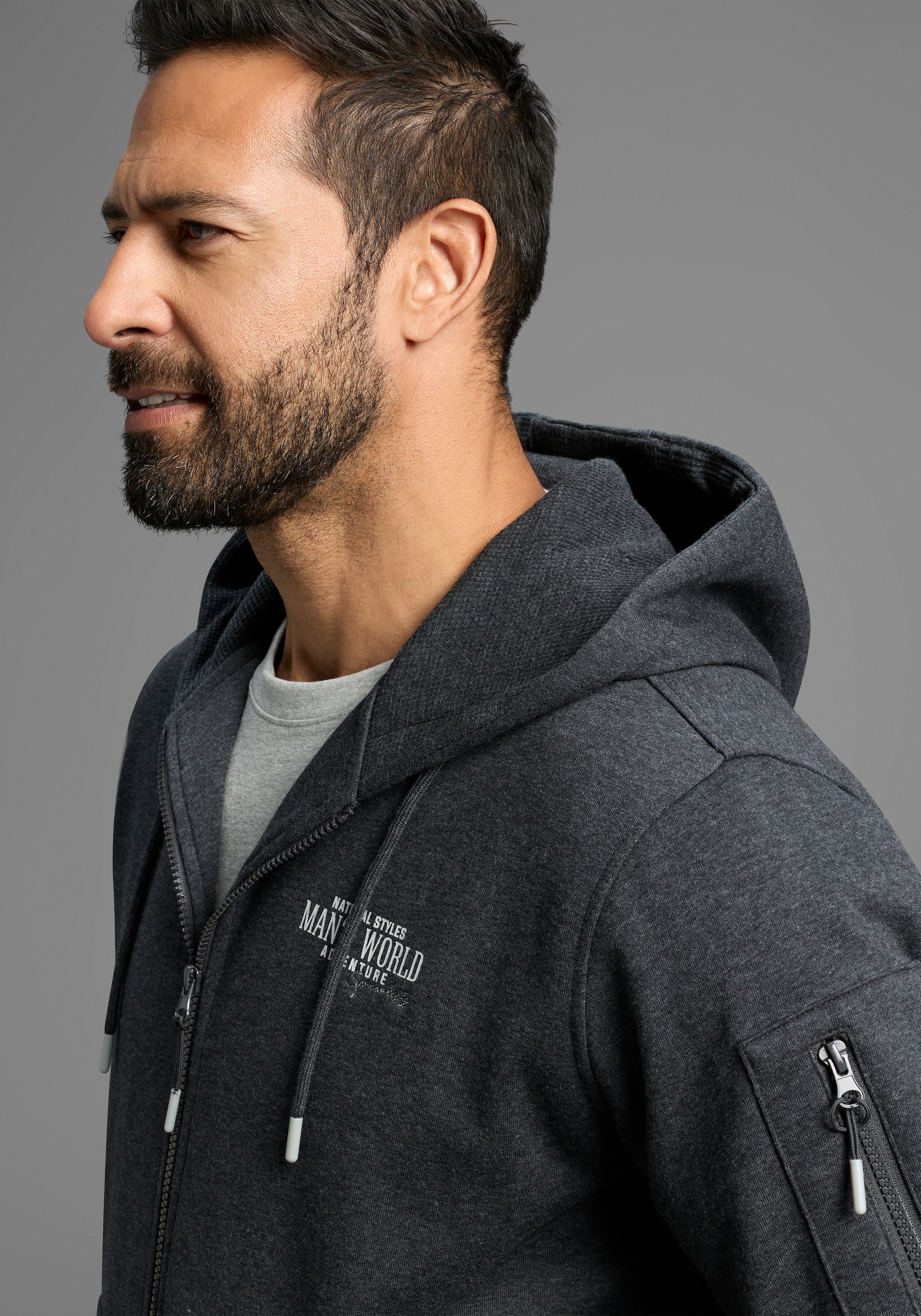 Man's World Kapuzensweatjacke