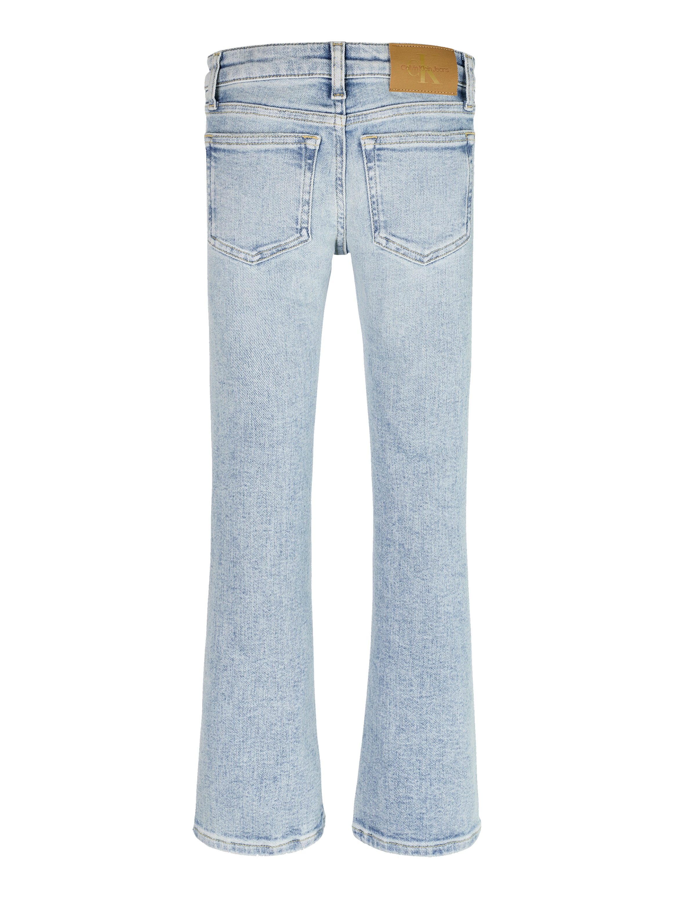 Calvin Klein Jeans Bootcut-Jeans »MR FLARE LIGHT BLUE VISUAL DENIM«, für Kinder bis 16 Jahre mit Logopatch