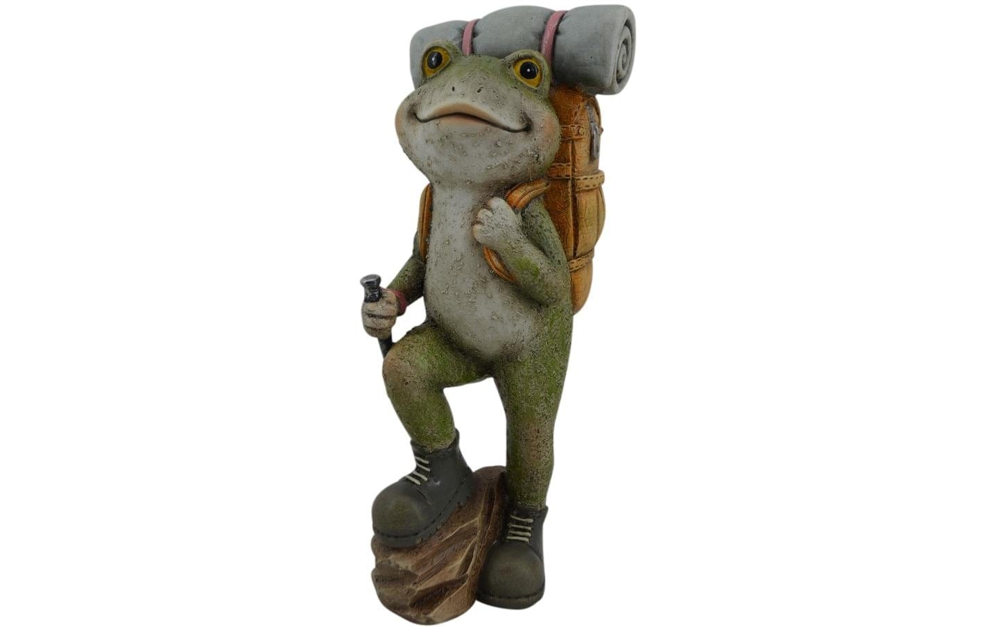 Dekofigur »Frosch stehend mit Rucksack«
