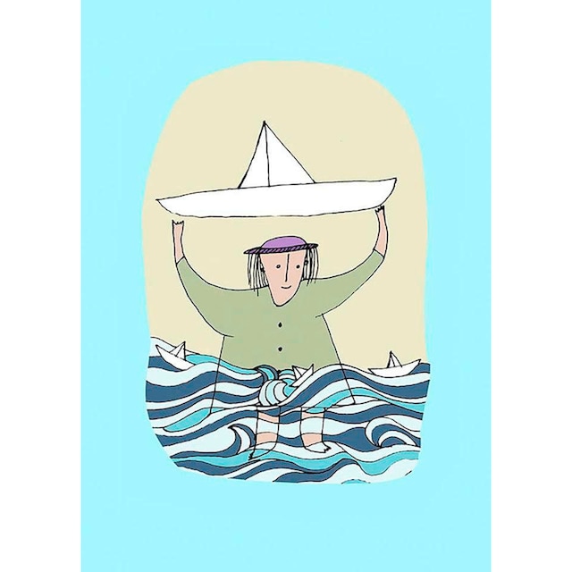 ❤ Komar Poster »Paper Ship«, Menschen, (Packung, 1 St.), Kinderzimmer,  Schlafzimmer, Wohnzimmer bestellen im Jelmoli-Online Shop