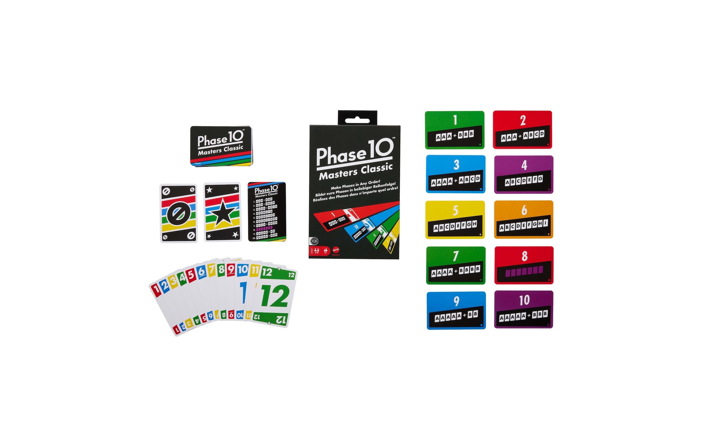 Mattel games Spiel »Phase 10 Masters Classic«