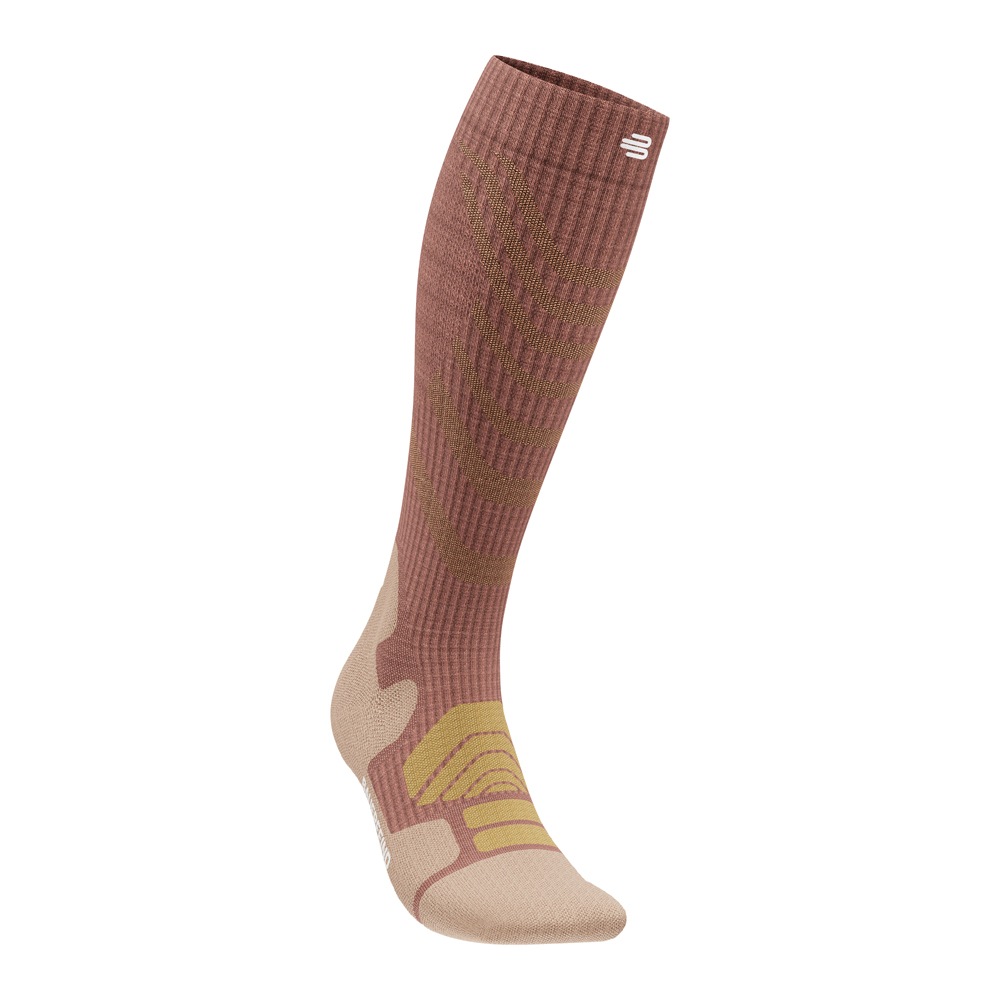 Bauerfeind Sportsocken »OUTDOOR MERINO COMPRESSION SOCKS« für Wandern, mit Kompressionszonen, mit Aussparung an Achillessehne