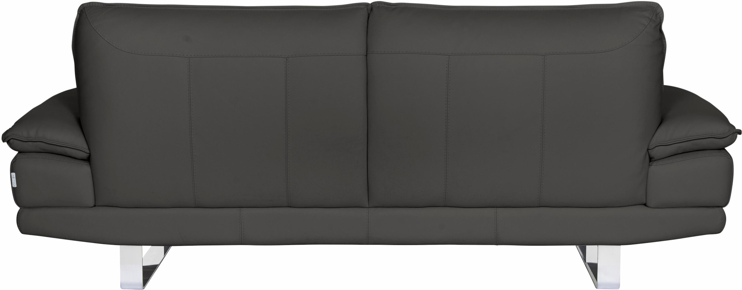 CALIA ITALIA 3-Sitzer »Dave, Sitzkomfort der Extraklasse, tolle Details«, Designsofa auf Kufenfuss, in zwei Lederqualitäten