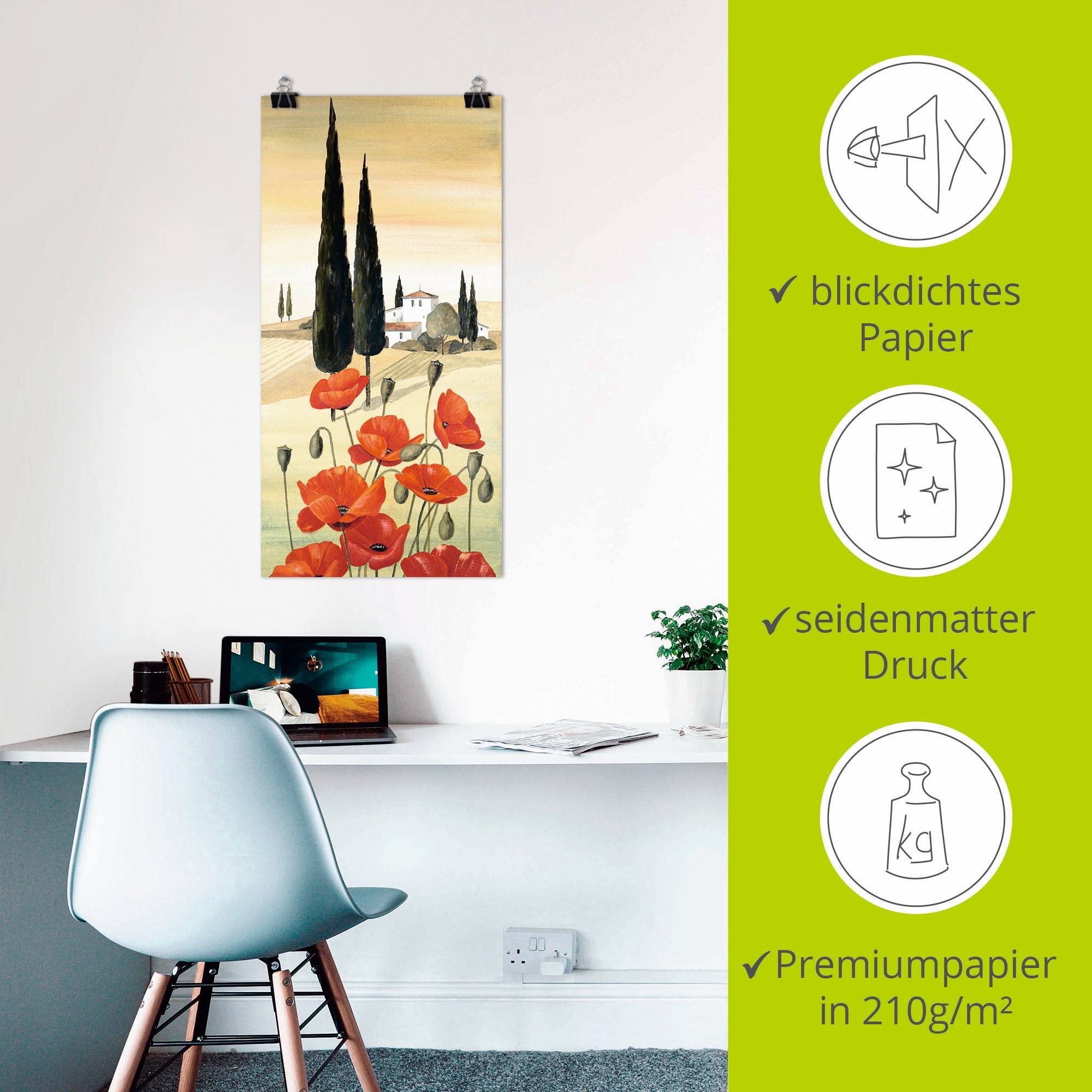 Artland Wandbild »Blumen Zusammensetzung II«, Blumen, (1 St.), als Leinwandbild, Poster in verschied. Grössen
