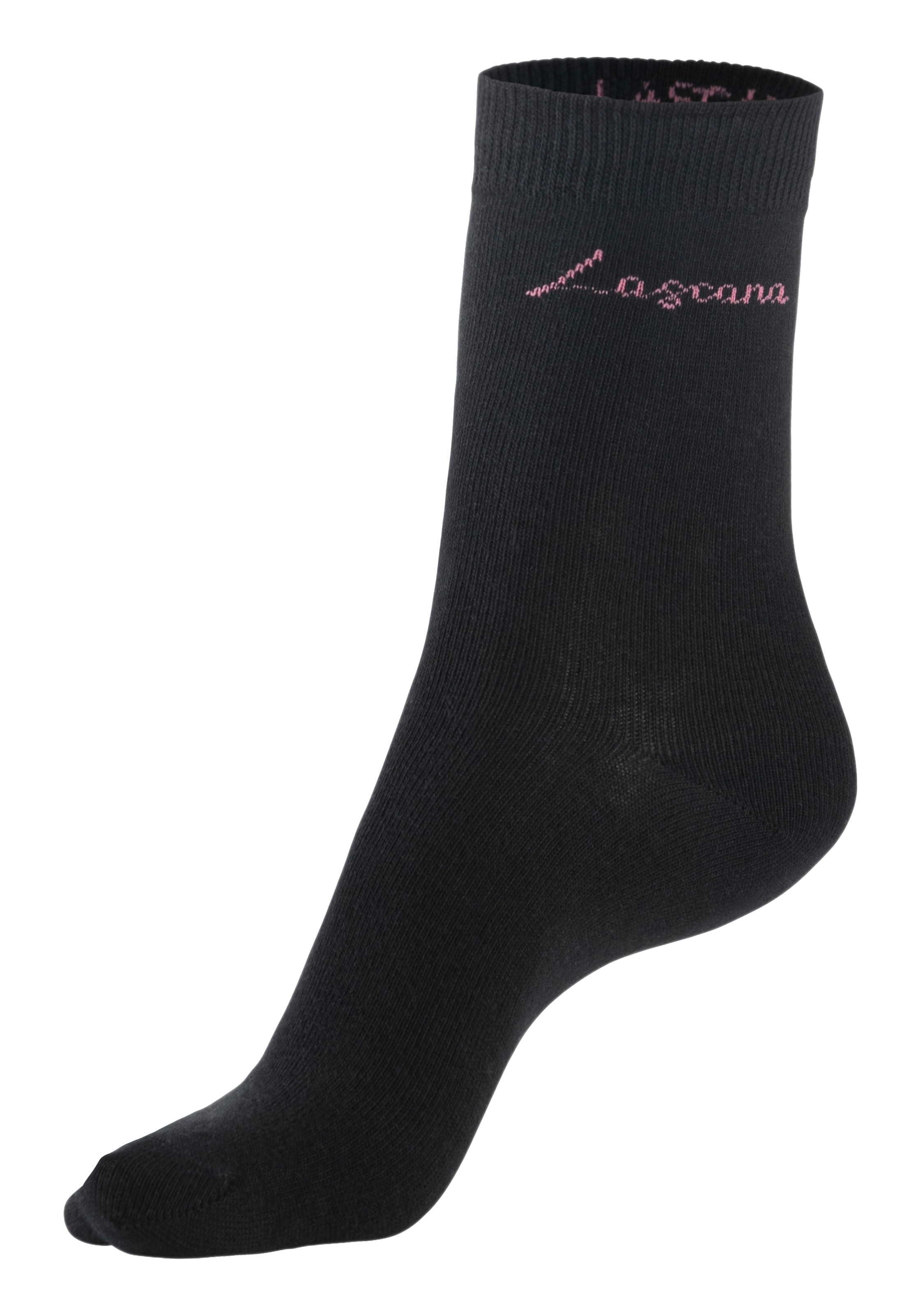 LASCANA Basicsocken, (Box, 4 Paar), in ansprechender Geschenkbox