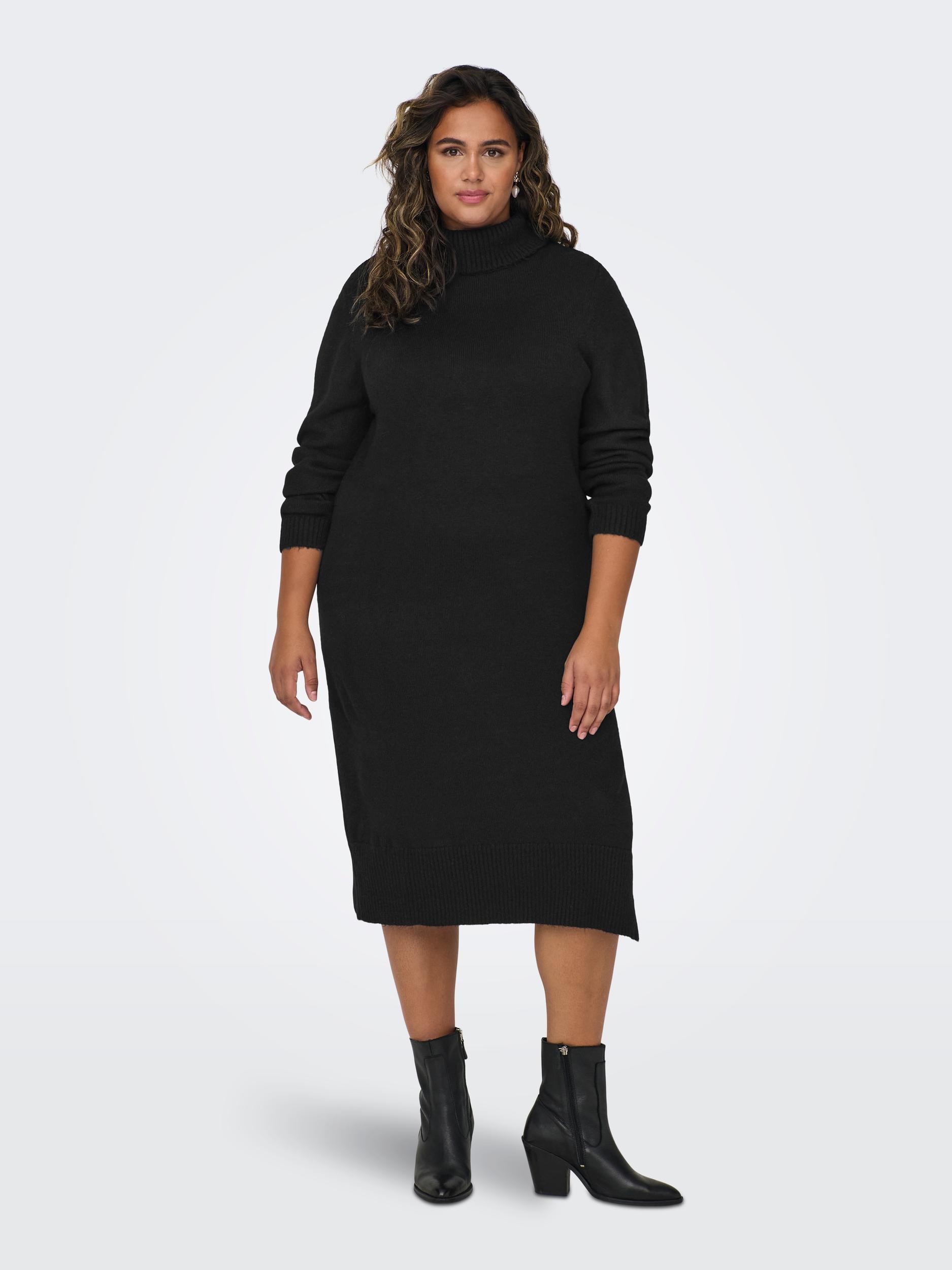 ONLY NOOS« ROLL DRESS KNT bestellen CARMAKOMA »CARBRANDIE online NECK L/S Strickkleid | Jelmoli-Versand