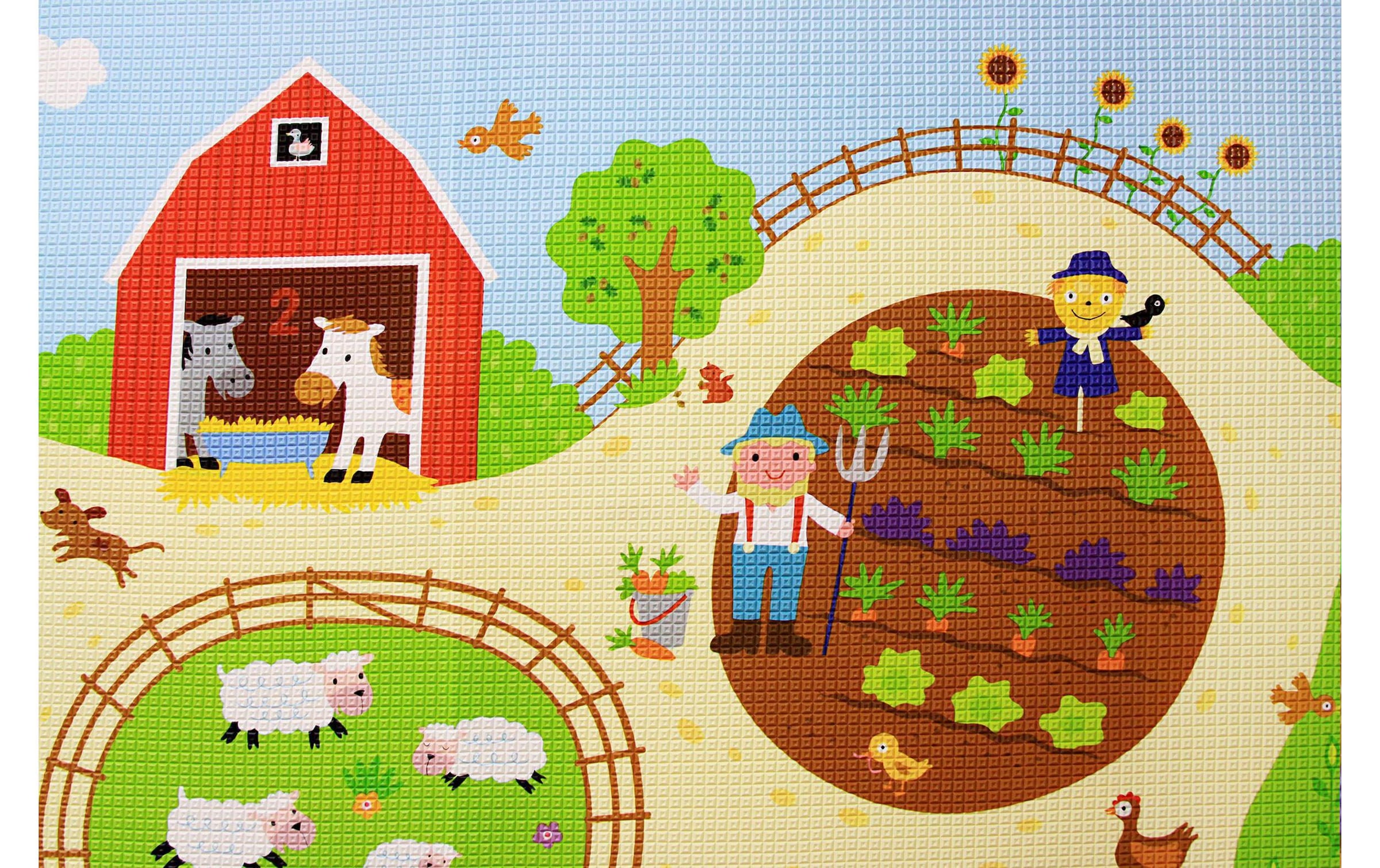 BabyCare Spielmatte »Busy Farm, 210 x 140 cm«