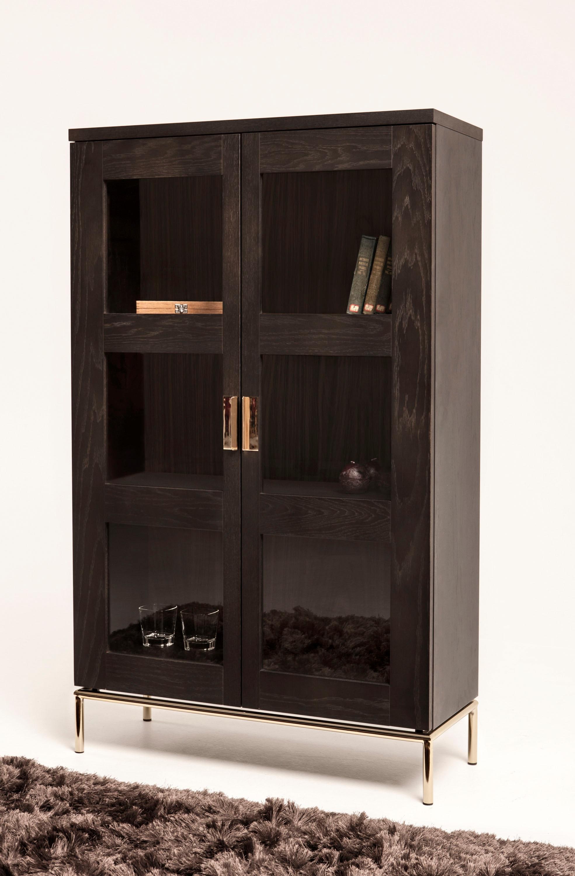 Woodman Vitrine »Parlan«, mit zwei Glastüren und Soft-Close-Funktion, Breite 148 cm, FSC®