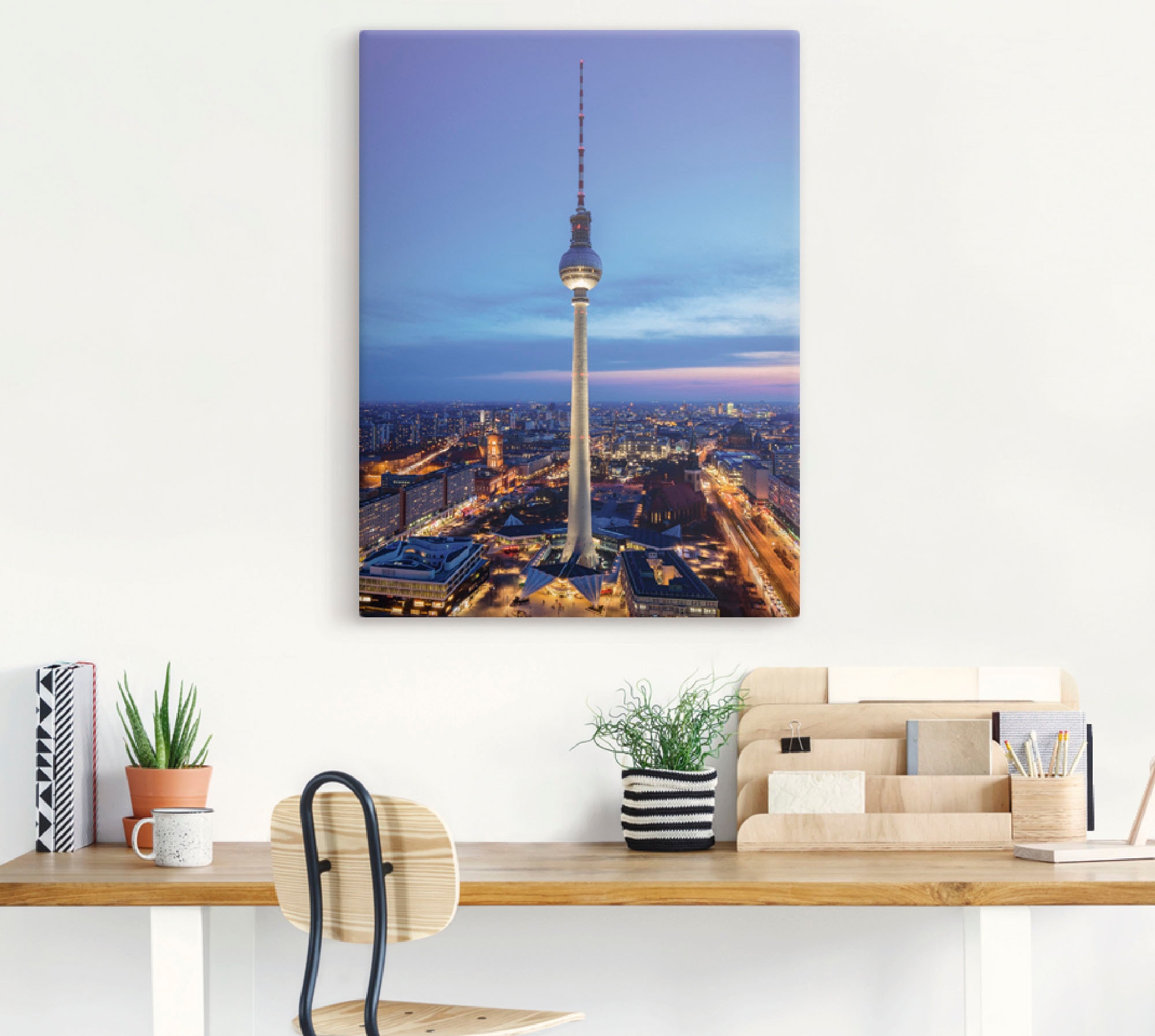 Artland Wandbild »Berlin Fernsehturm«, Deutschland, (1 St.), als Leinwandbild in verschied. Grössen