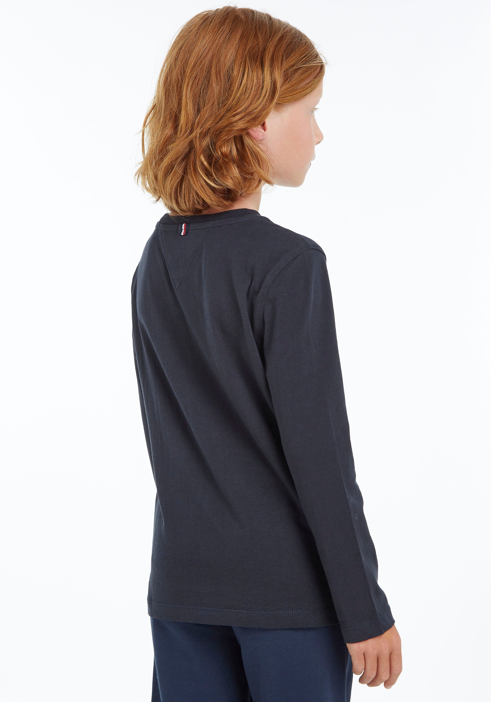 Tommy Hilfiger Langarmshirt »BOYS BASIC CN KNIT L/S«, Kinder Kids Junior MiniMe,für Jungen