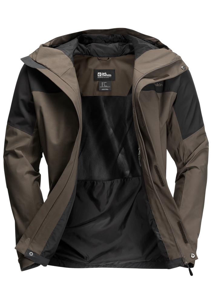 Jack Wolfskin Trekkingjacke »KAMMWEG 2L JKT M«, mit Kapuze