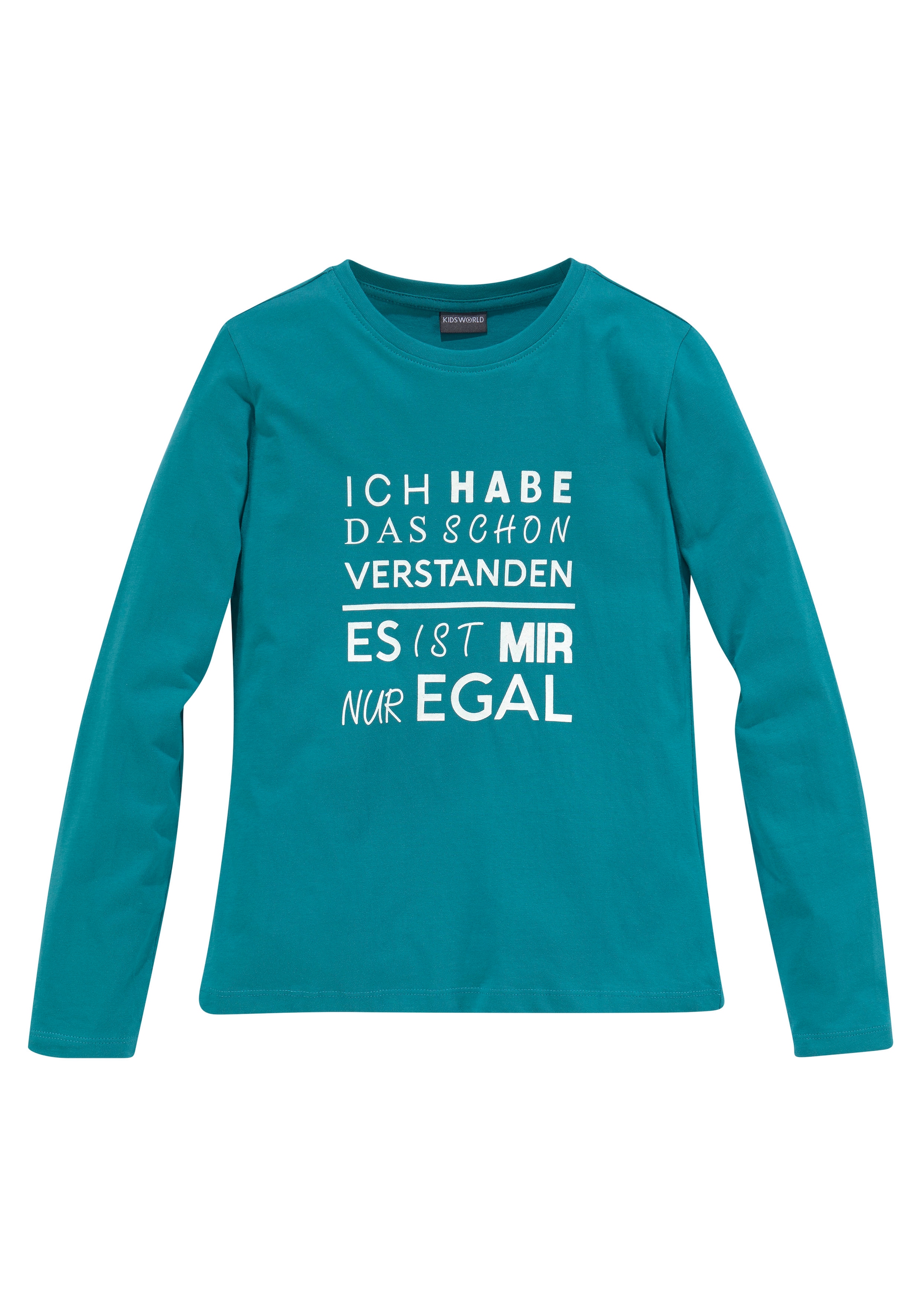 ✵ KIDSWORLD egal«, ist | es Druck Langarmshirt »Ich hab mir das günstig bestellen nur Jelmoli-Versand verstanden - schon