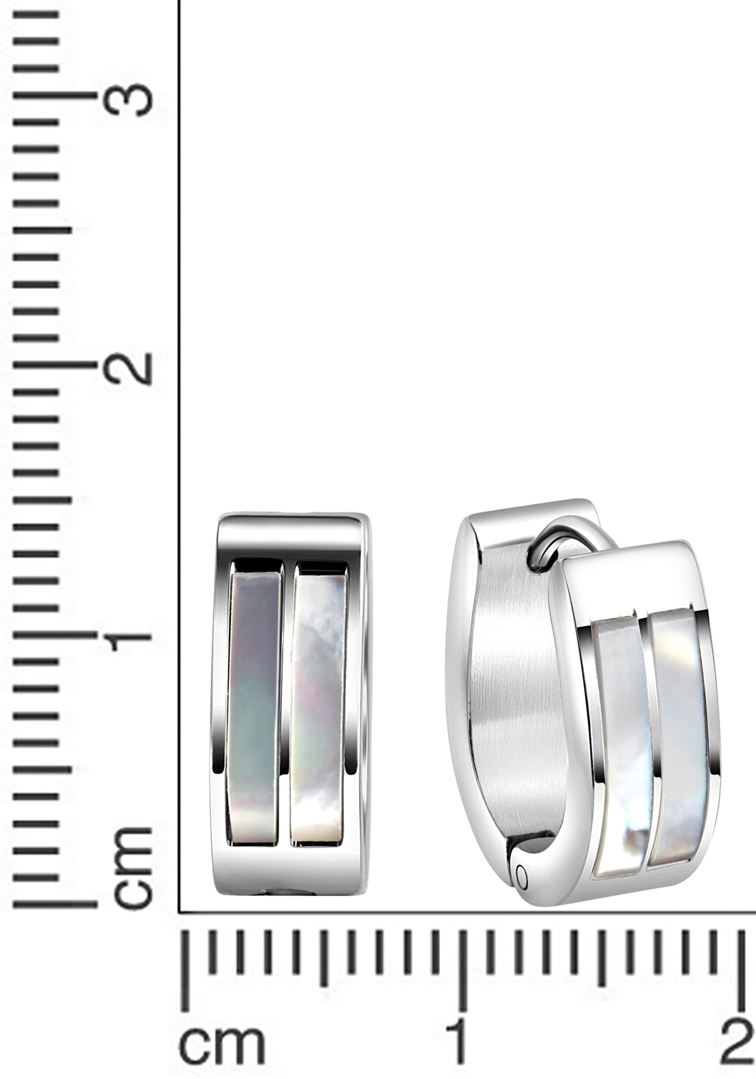 Firetti Paar Creolen »Schmuck Geschenk Oval«, mit Perlmutt