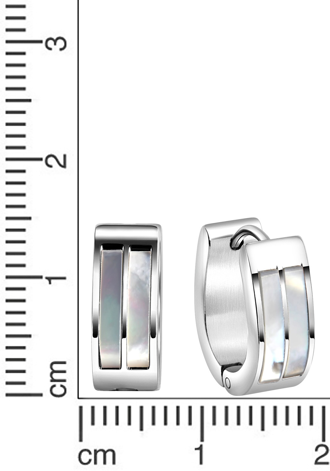 Firetti Paar Creolen "Schmuck Geschenk Oval" mit Perlmutt