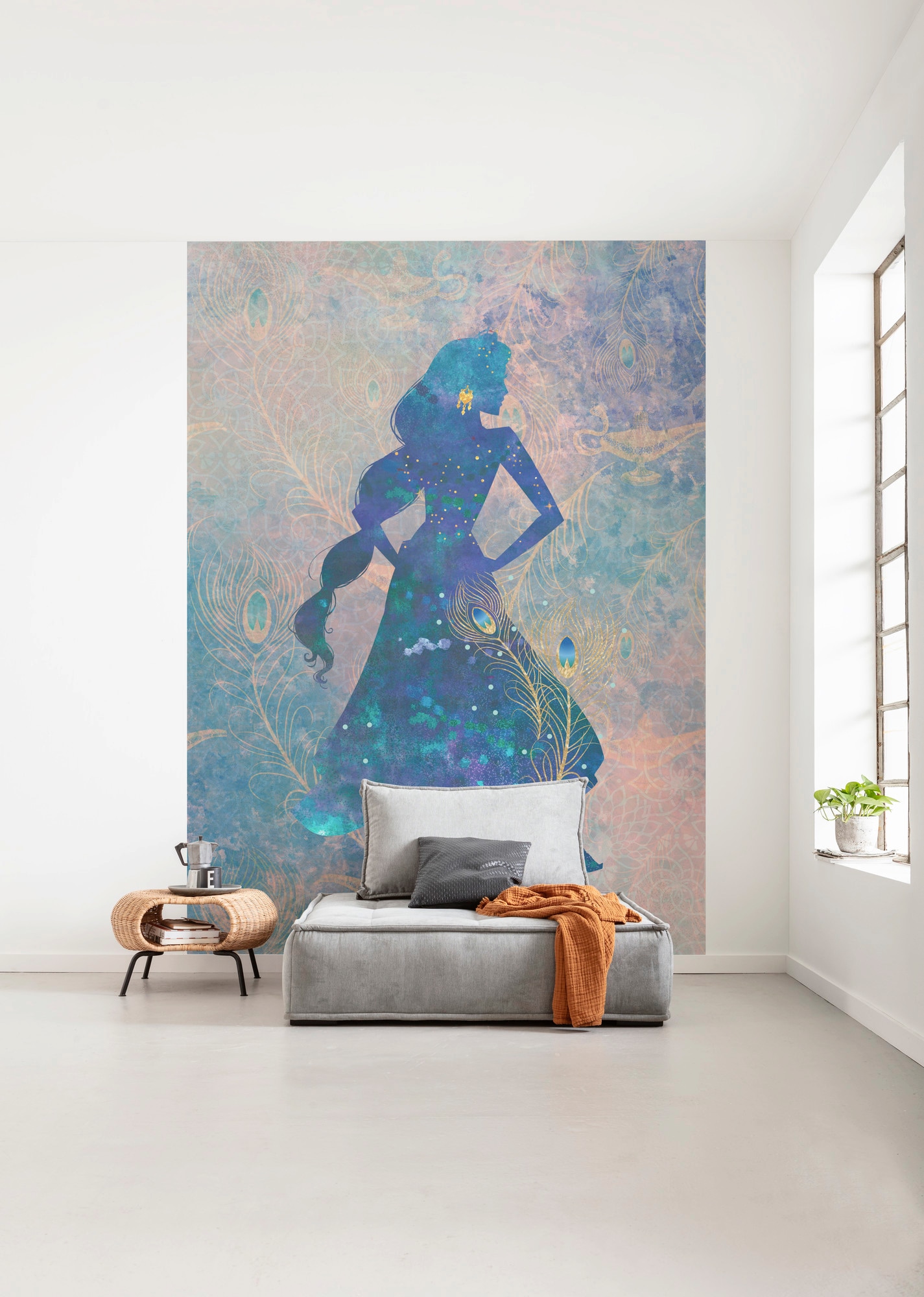 Komar Vliestapete »Digitaldruck Vlies - Jasmin Silhouette - Grösse 200 x 280 cm«, bedruckt, Kinderzimmer
