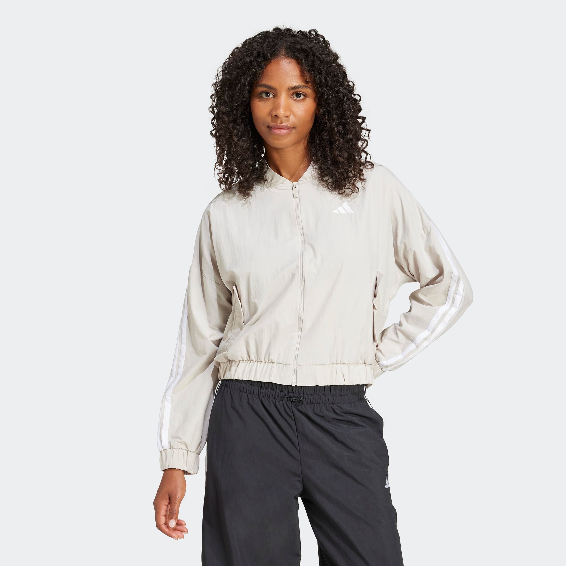 adidas Sportswear Bomberjacke "ESSENTIALS 3-STREIFEN LIFESTYLE WOVEN"
