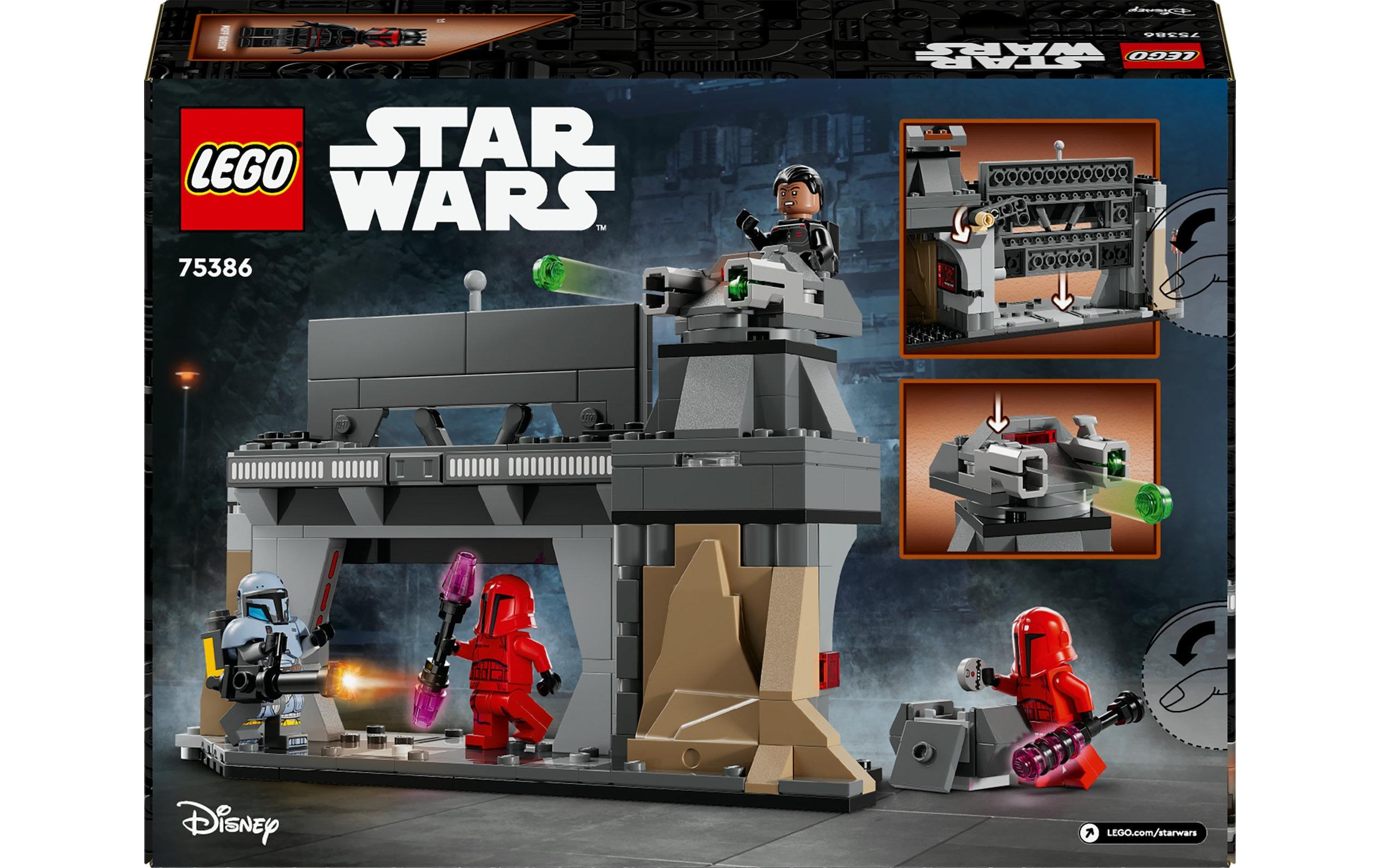 LEGO® Spielbausteine »Star Wars Duell zwischen Paz Vizsla und Moff Gideon 75386«, (289 St.)