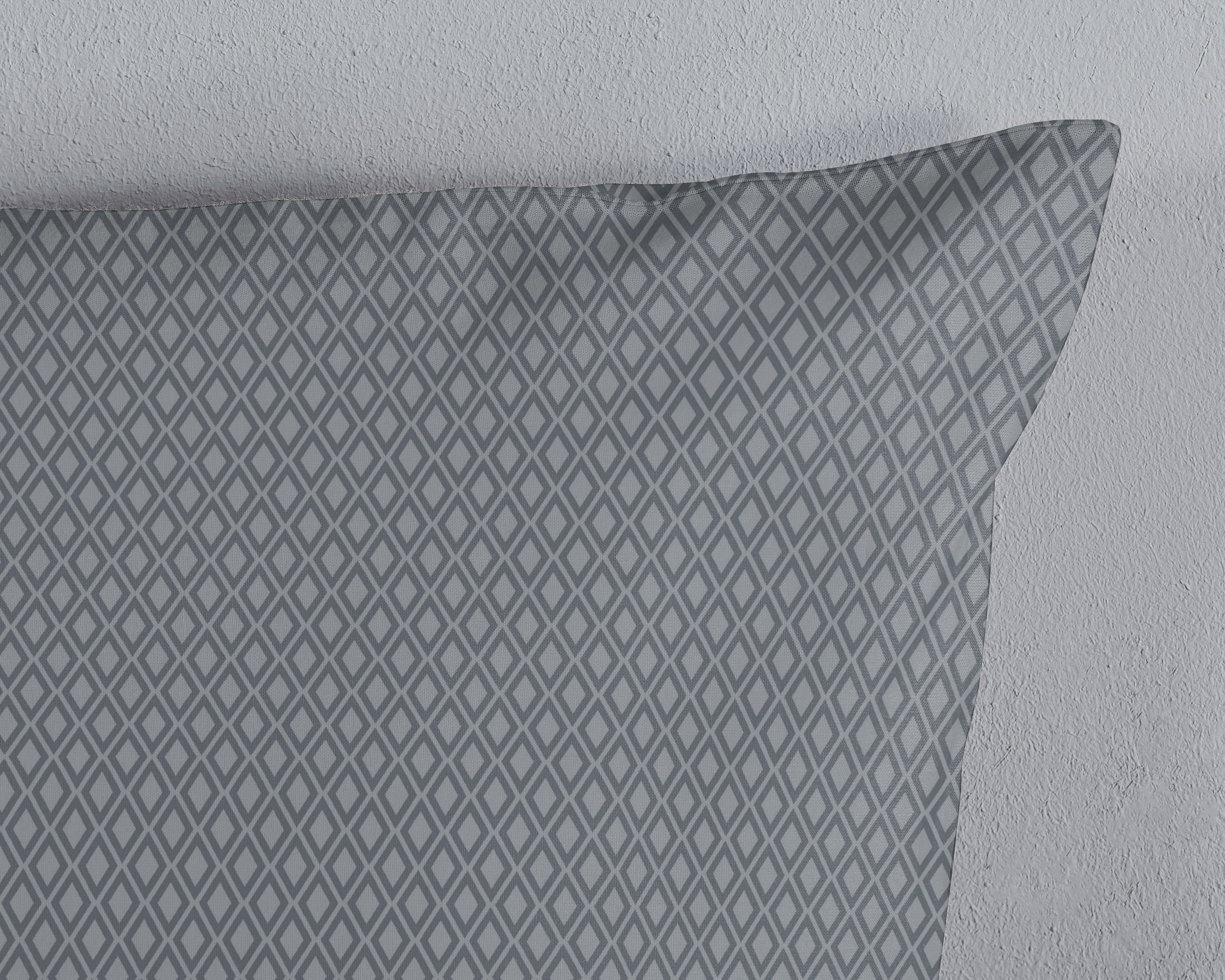 hip Kissenhülle »Olinga«, (1 St., 1- 40x80 cm Kissenhülle), Baumwolle, Mako-Satin, 40x80, 1 Stück, Reissverschluss, Anthrazit