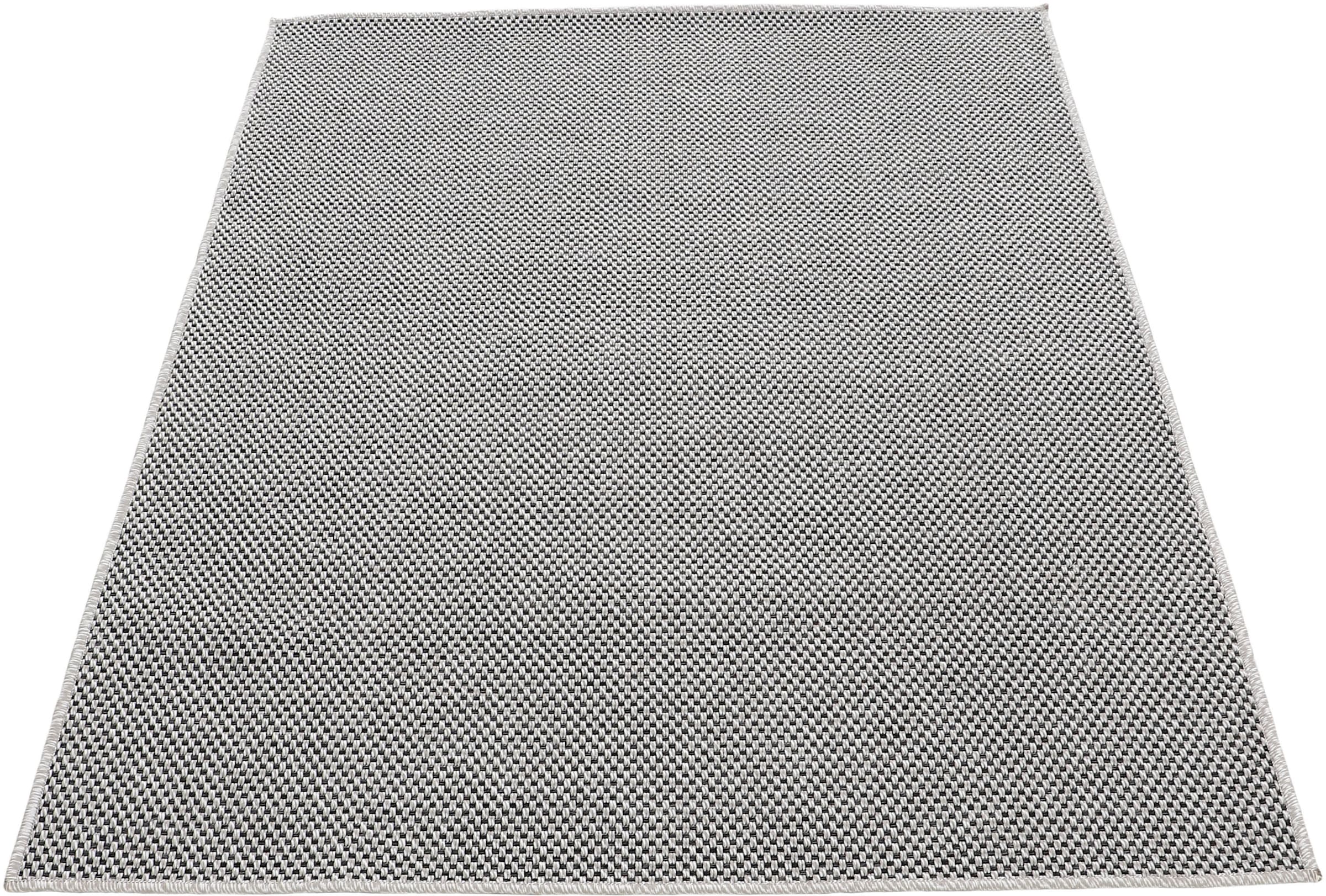 carpetfine Teppich »Boho 105«, rechteckig, 4 mm Höhe, robustes Flachgewebe, Sisal Optik, UV-beständig, Aussenbereich