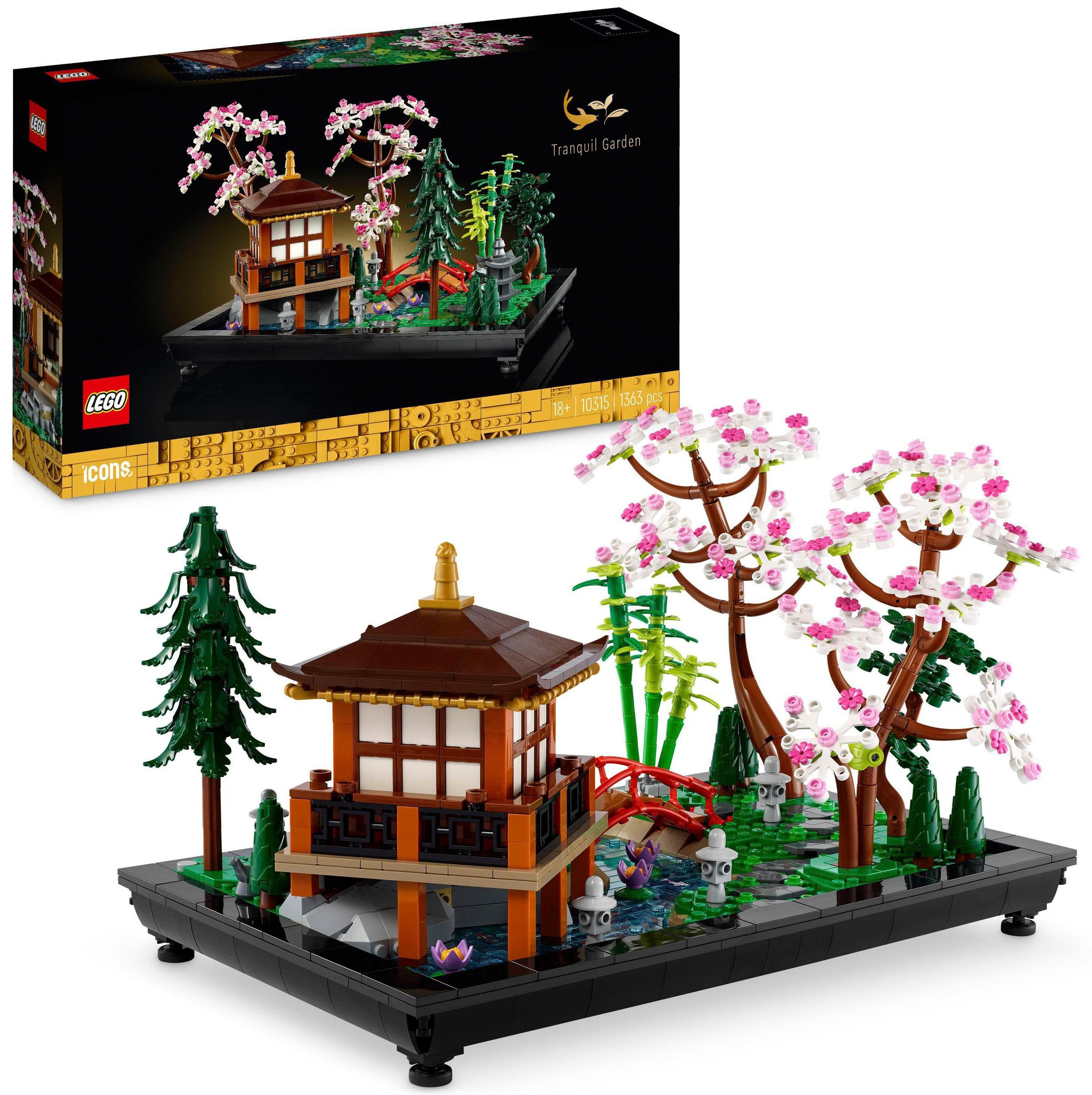 LEGO Konstruktionsspielsteine "Garten der Stille (10315), LEGO Icons" Made in Europe