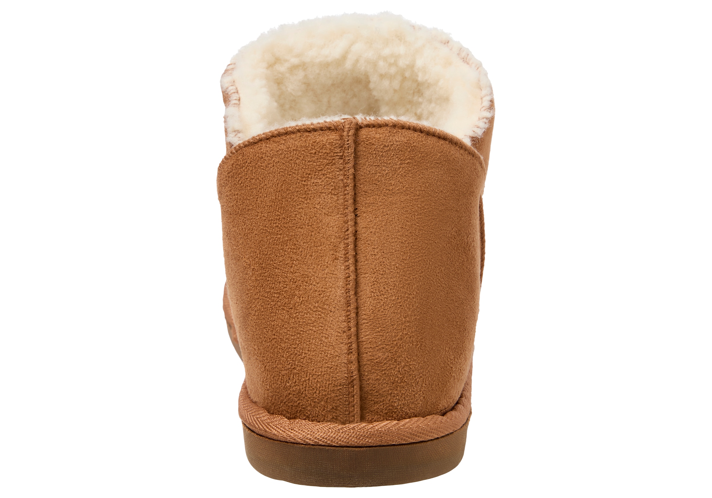 Apollo Hausschuh »LADIES HOME BOOTS SUEDE«, mit Logoprägung und kuscheligen, wärmenden Innenfutter