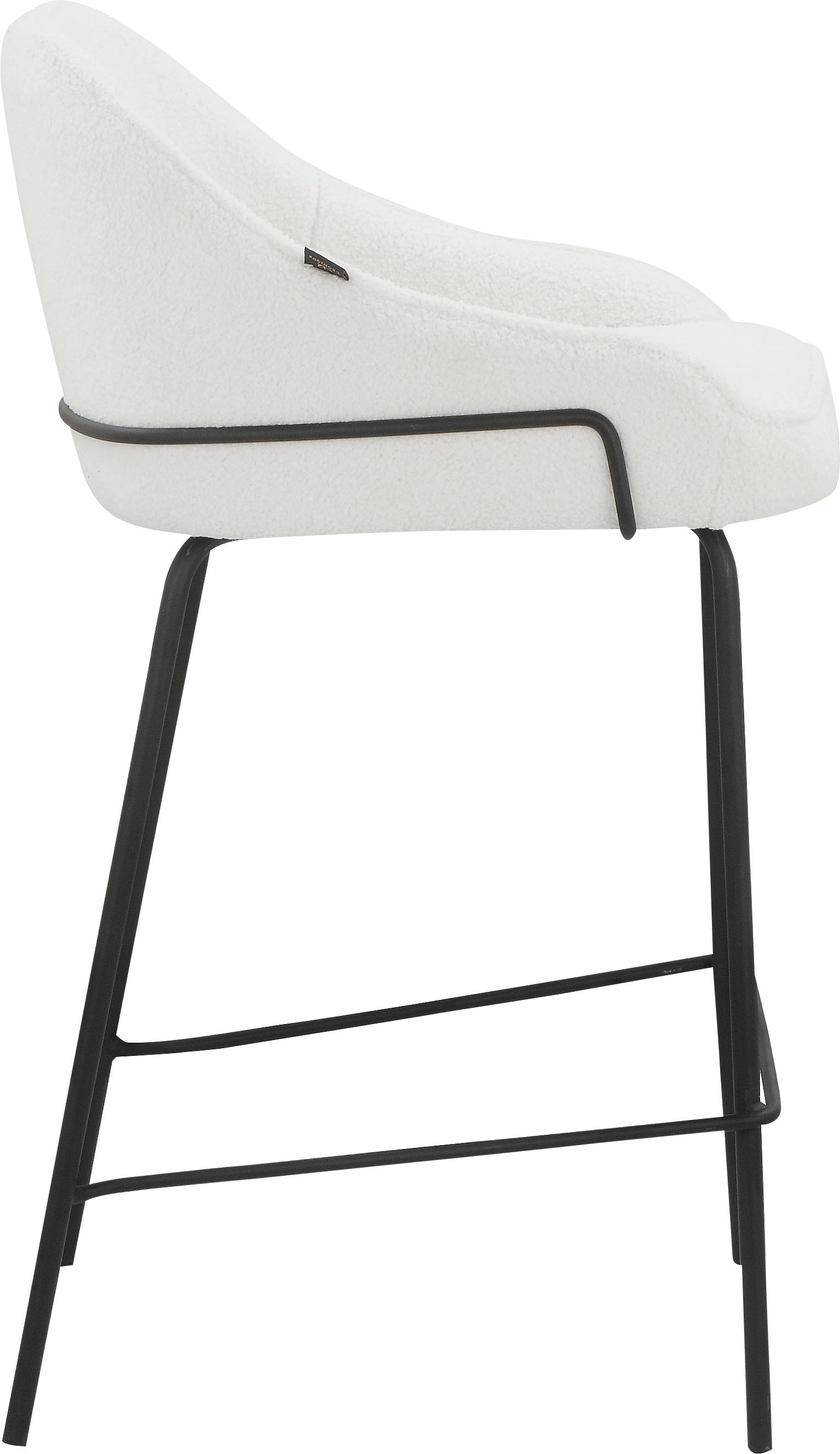 Leonique 4-Fussstuhl »Puant«, 2 St., Struktur, mit Stoff aus Polyester/recyceltem Polyester, Sitzhöhe 65 cm
