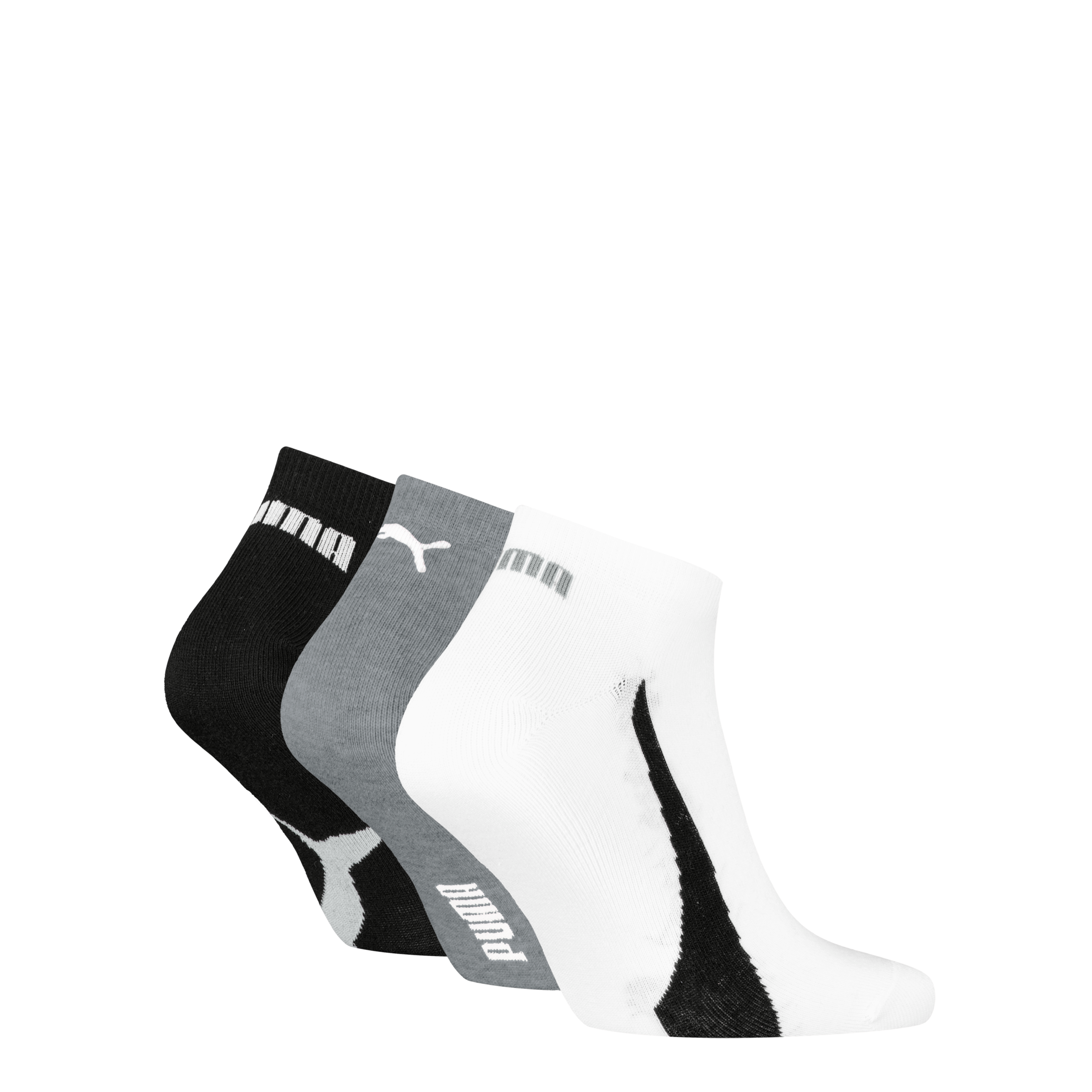 PUMA Sneakersocken »PUMA UNISEX LIFESTYLE SNEAKERS 3P«, (3 Paar), Flache Zehennaht, Rippenbündchen