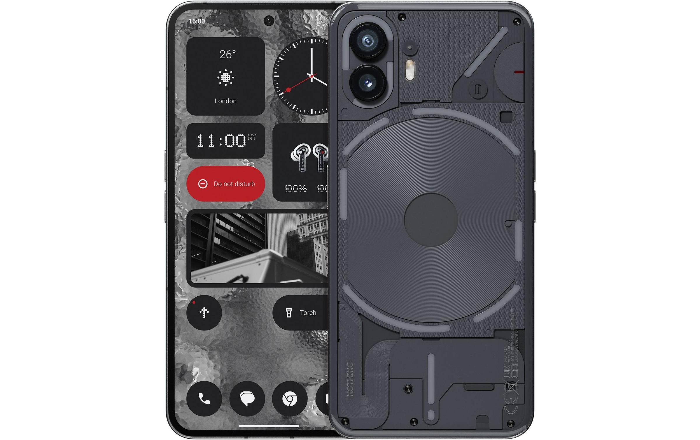 NOTHING Smartphone »Nothing Phone -2 12 GB / 51«, Grau