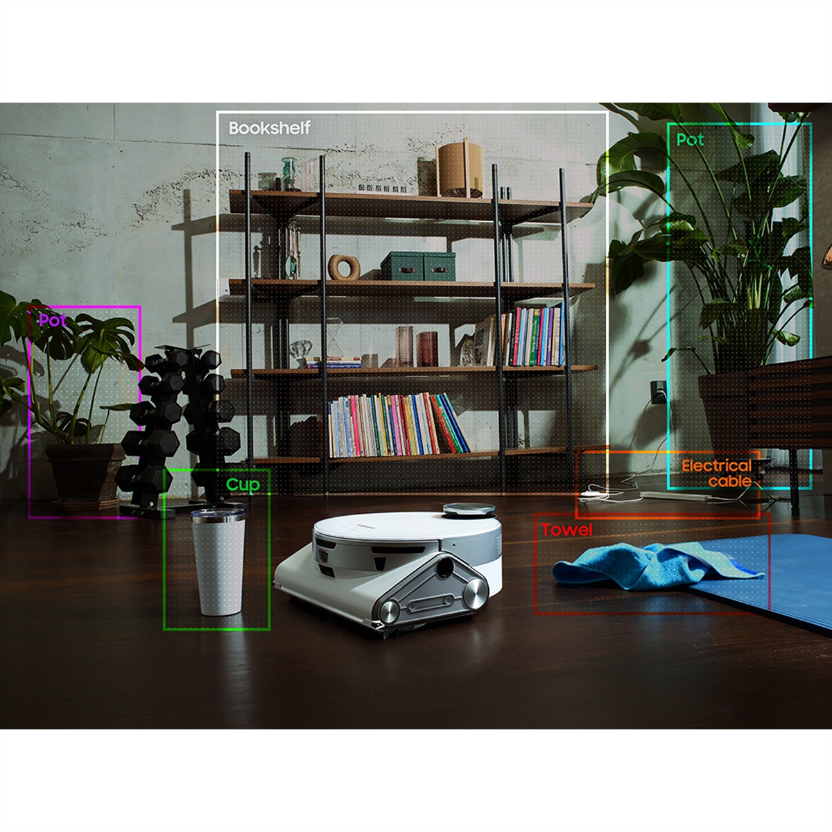Samsung Saugroboter »Samsung Jet Bot AI+ Saugroboter (VR9500), integrierte Absaugstation, weiss«