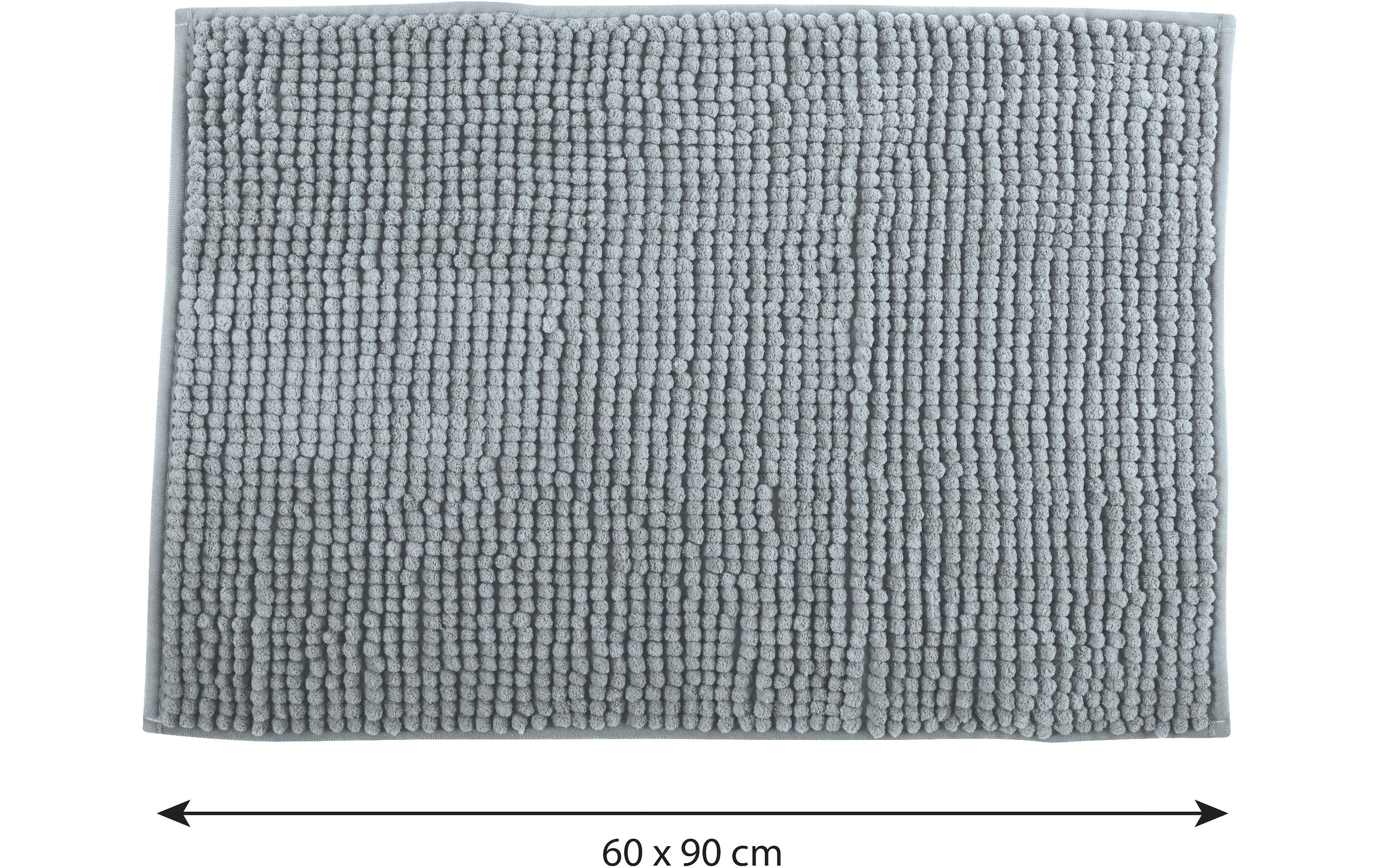 MSV Badematte »Chenille Hellbgrau«