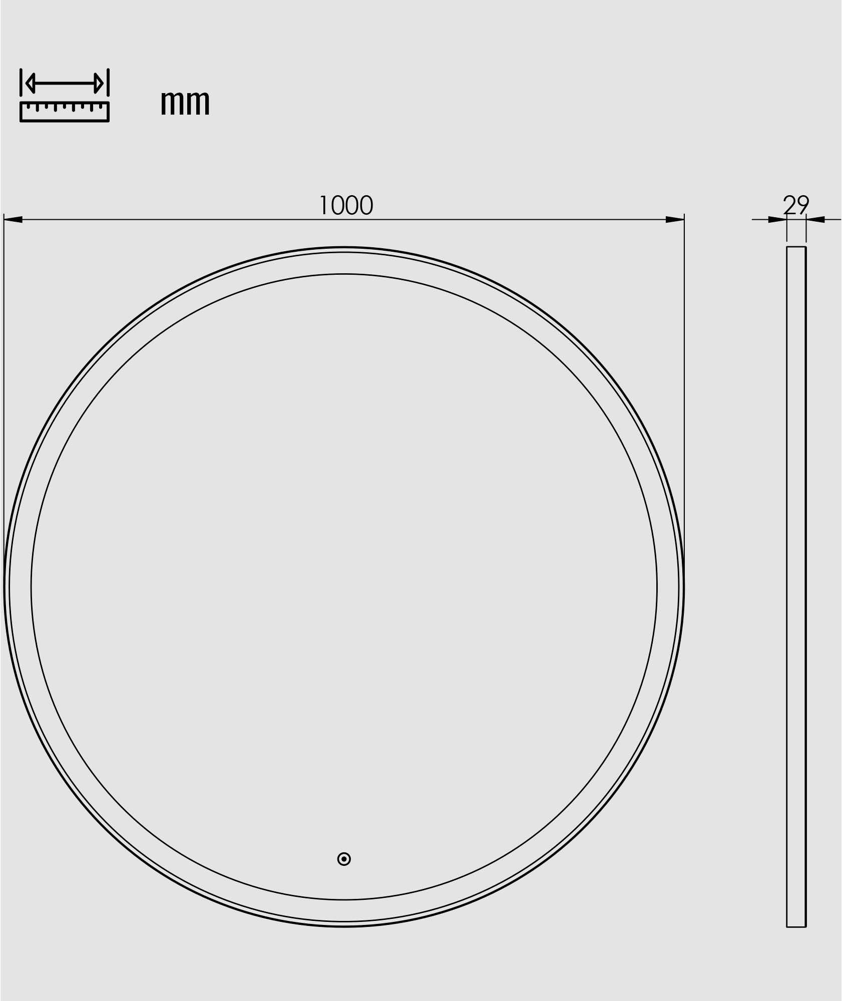 Badspiegel »Libra«, (1 St.), IP44, warmweiss