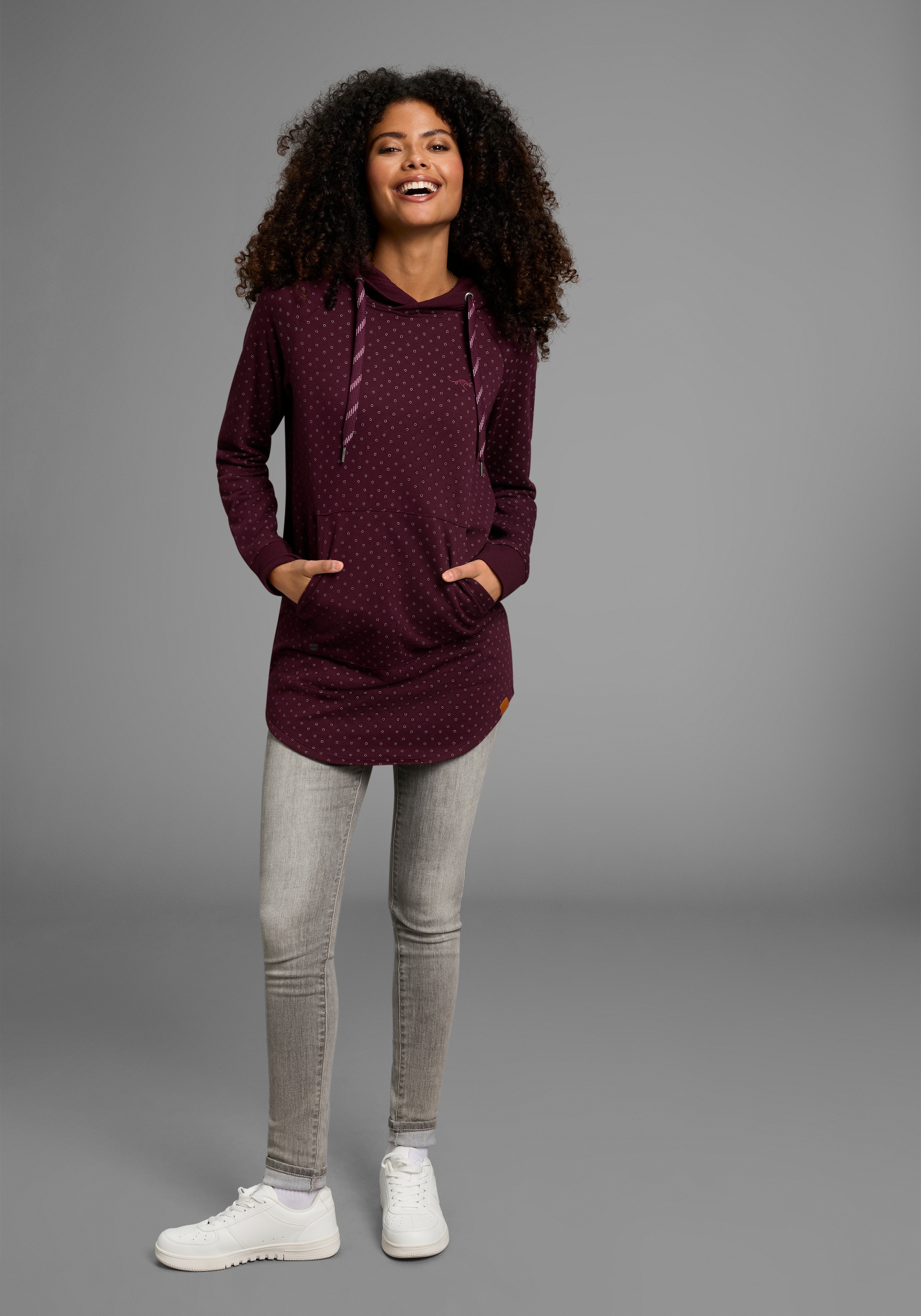KangaROOS Longsweatshirt, mit dezentem Muster