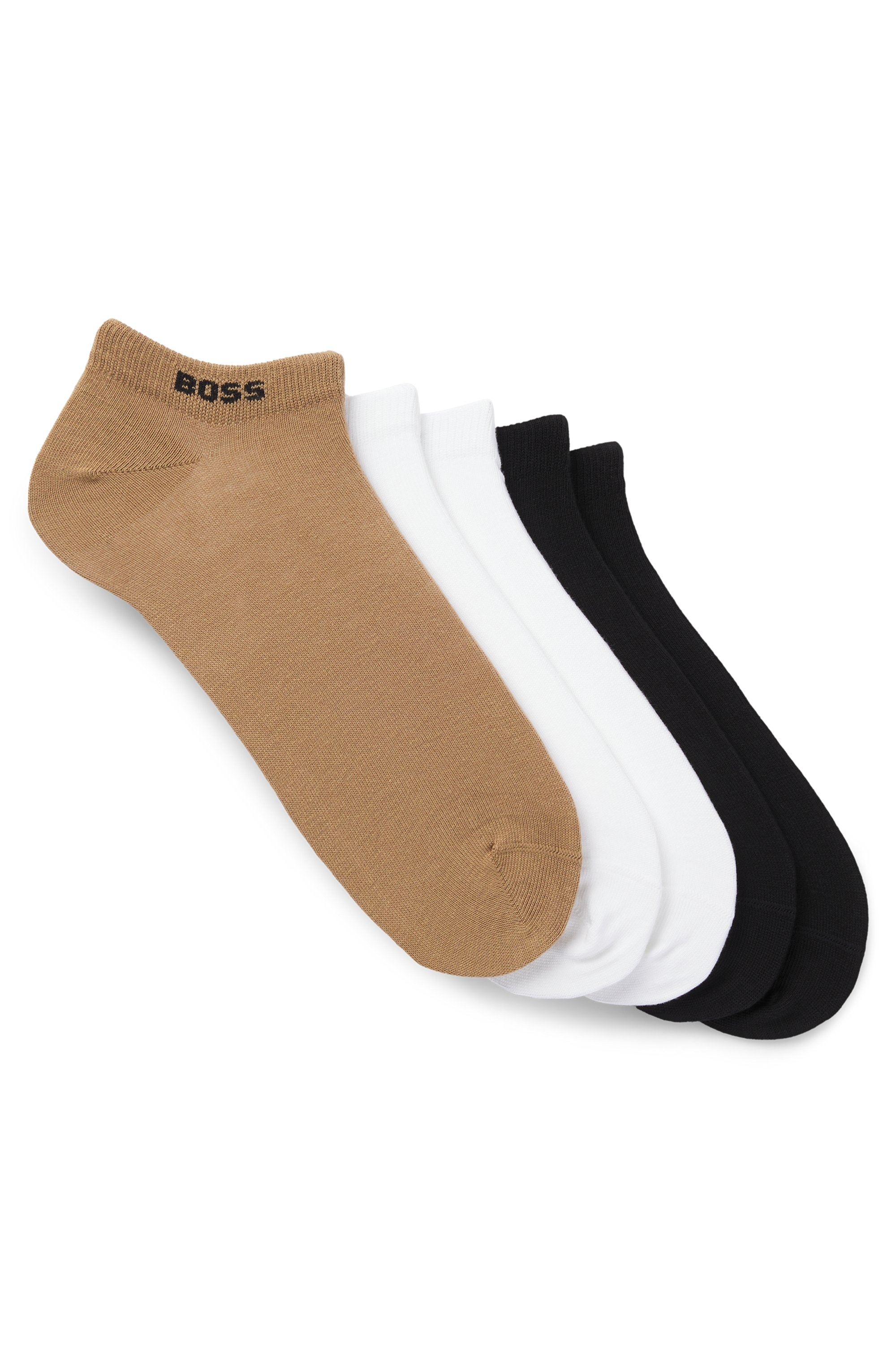 BOSS Sneakersocken »5P AS Uni CC« Packung, 5 Paar tlg. mit BOSS Label