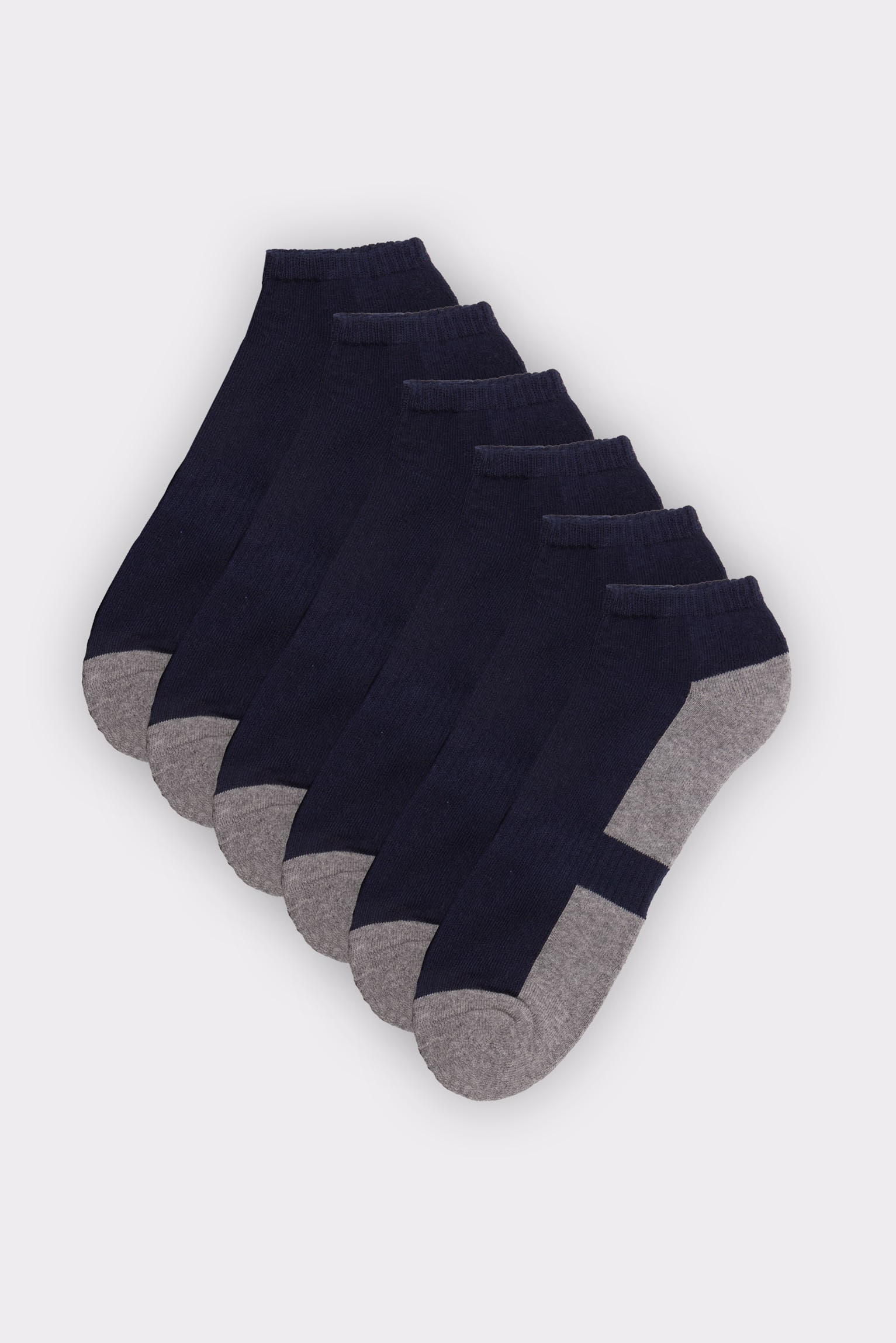 YSABEL MORA Sportsocken, (6 Paar), Baumwollmix, elastisch, Verstärkung im Spannbereich