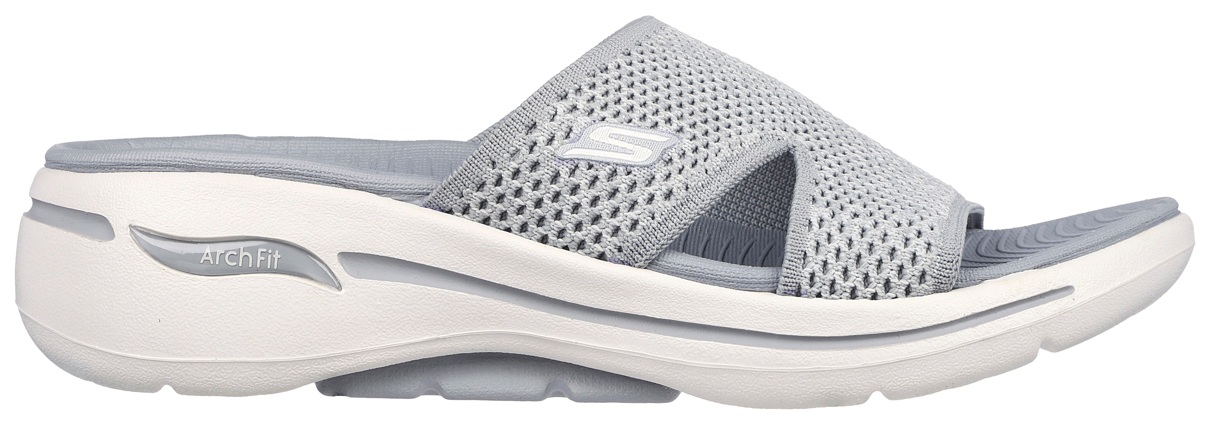 Skechers Pantolette »GO WALK ARCH FIT SANDAL-JOYFUL«, Sommerschuh, Schlappen mit Goga Mat Footbed