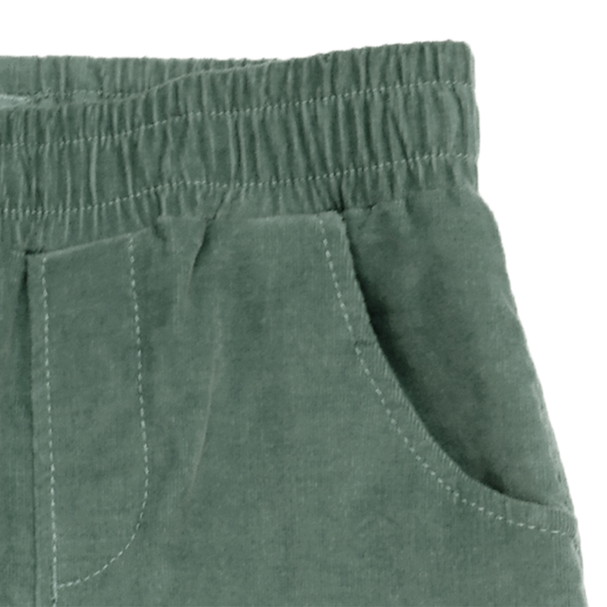 MAXIMO Cordhose, Stretch-Cord, Gummizug am Bund und Beinabschlüssen, Seitentaschen