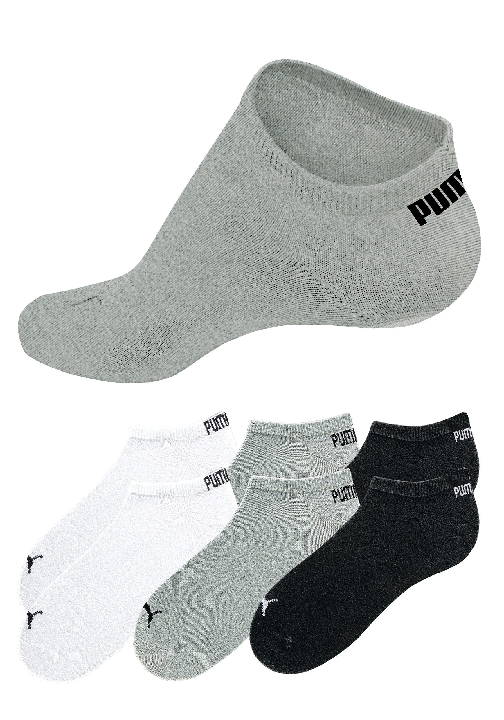 PUMA Sneakersocken »PU Sneaker Socks 6-pack« Packung, 6 Paar tlg. mit modischen PUMA-Branding