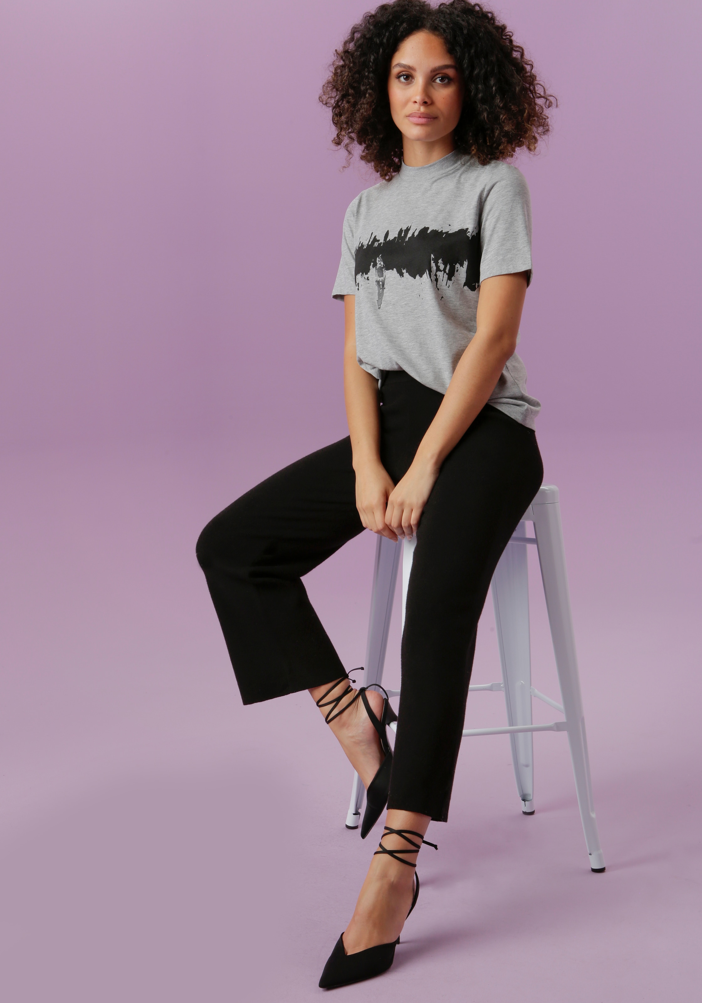 Aniston CASUAL Strickhose, in Culotte-Form Jelmoli-Versand bestellen trendiger online 