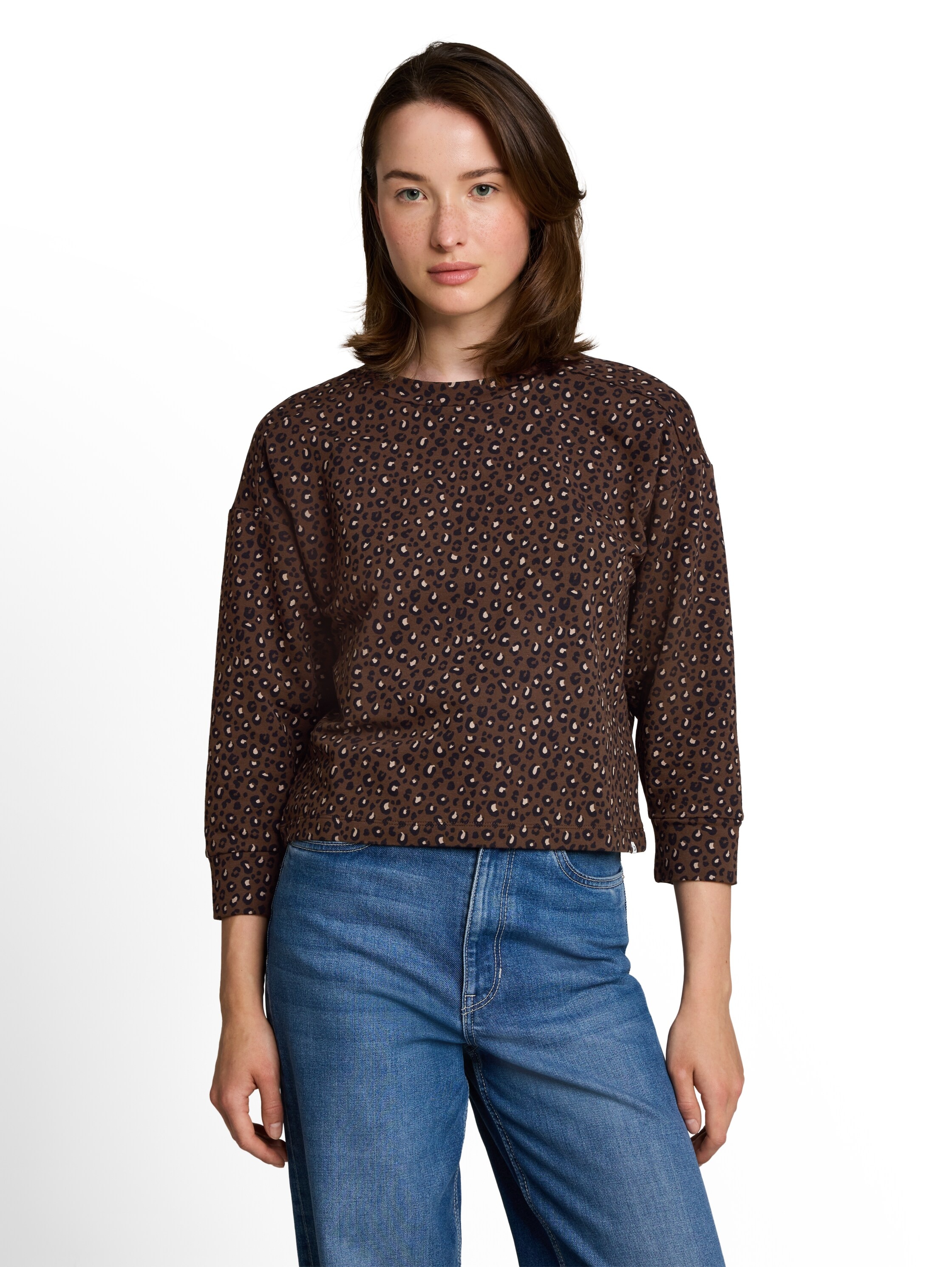 TOM TAILOR Denim Sweatshirt, mit All-Over Print