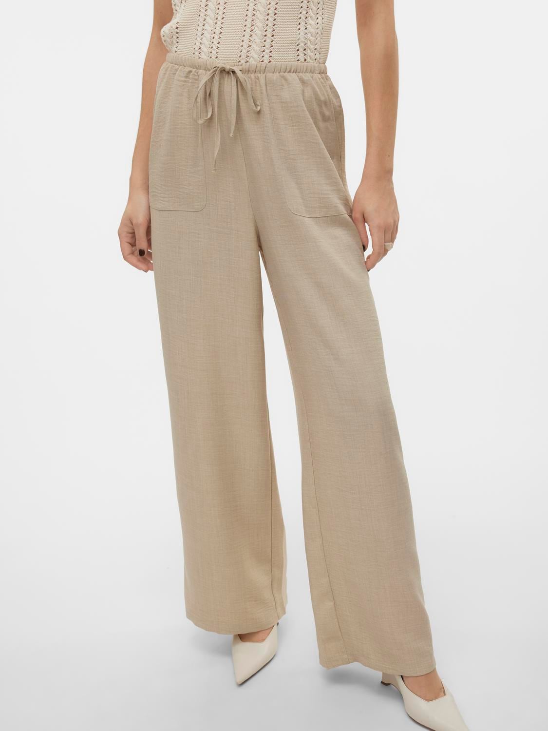 Vero Moda Schlupfhose »VMMELANEY HW LOOSE PANT WVN GA NOOS«