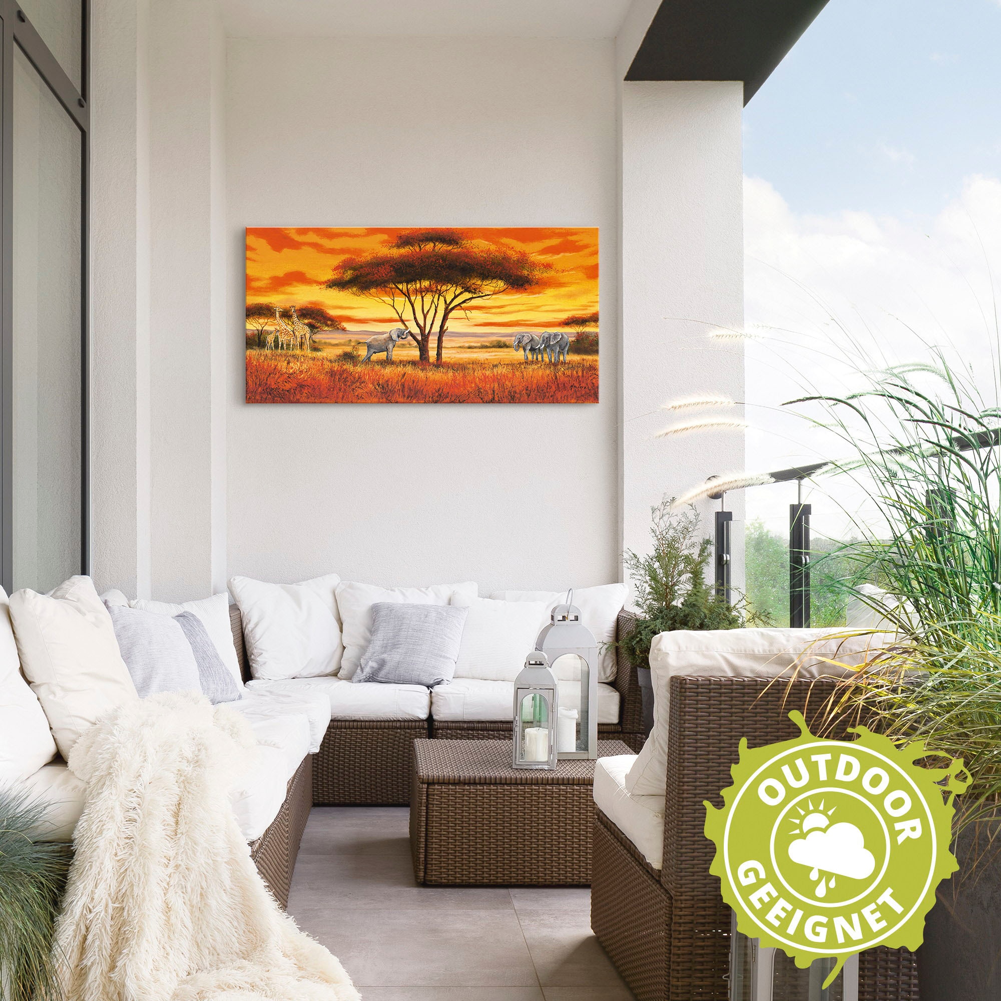 Artland Wandbild »Afrikanische Landschaft II«, Afrika, (1 St.), als Alubild, Outdoorbild, Leinwandbild, Wandaufkleber, versch. Grössen