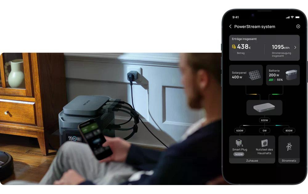Ecoflow Wechselrichter »PowerStream 600 W CH«