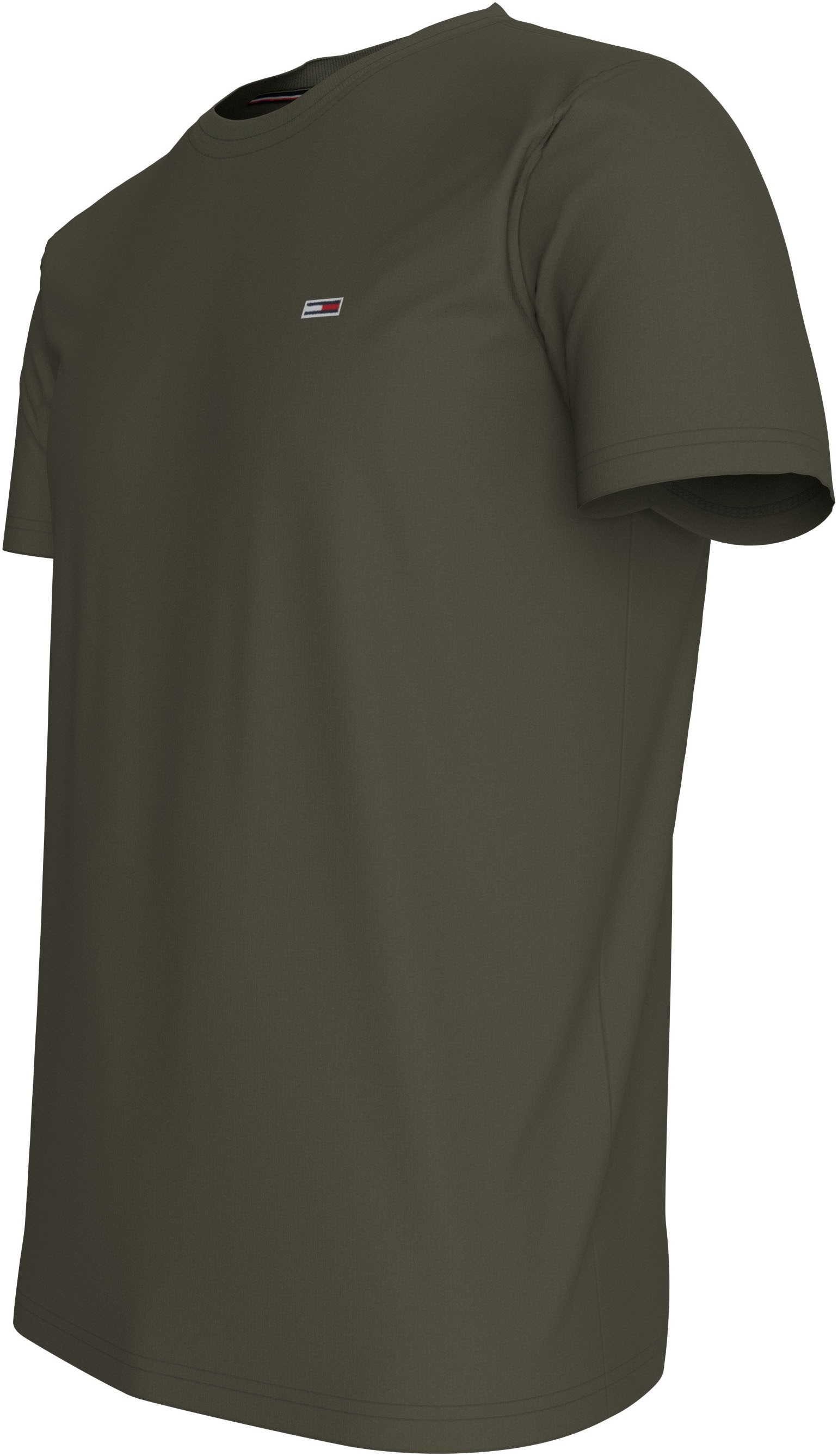 Tommy Jeans T-Shirt »TJM ESSENTIAL SOLID TEE«, mit Rundhalsausschnitt und dezenter Logo-Flag