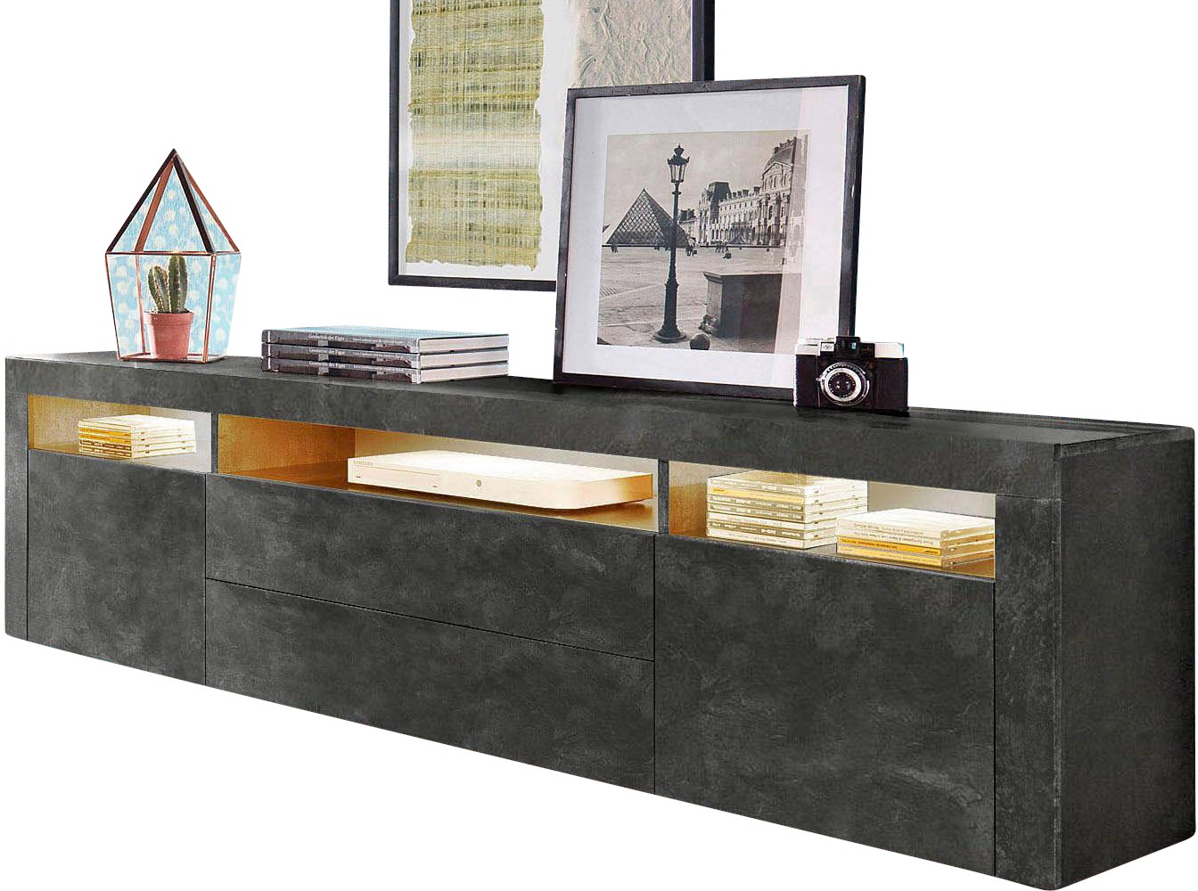 borchardt Möbel Lowboard "Santa Fé, TV-Schrank 166 cm breit" Breite 166 cm