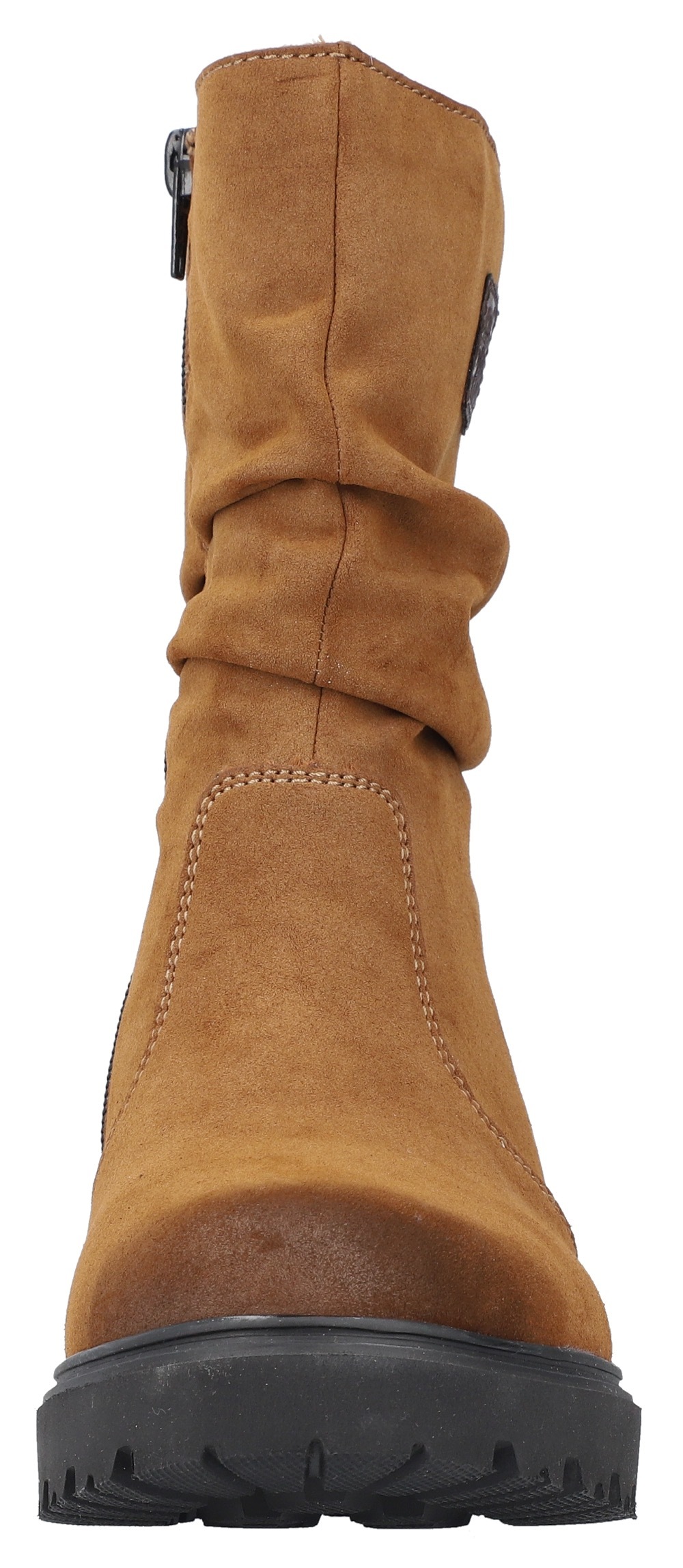 Rieker Winterstiefelette, Winterboots, Profilsohle, slouchy Schaft, mit Innenreissverschluss